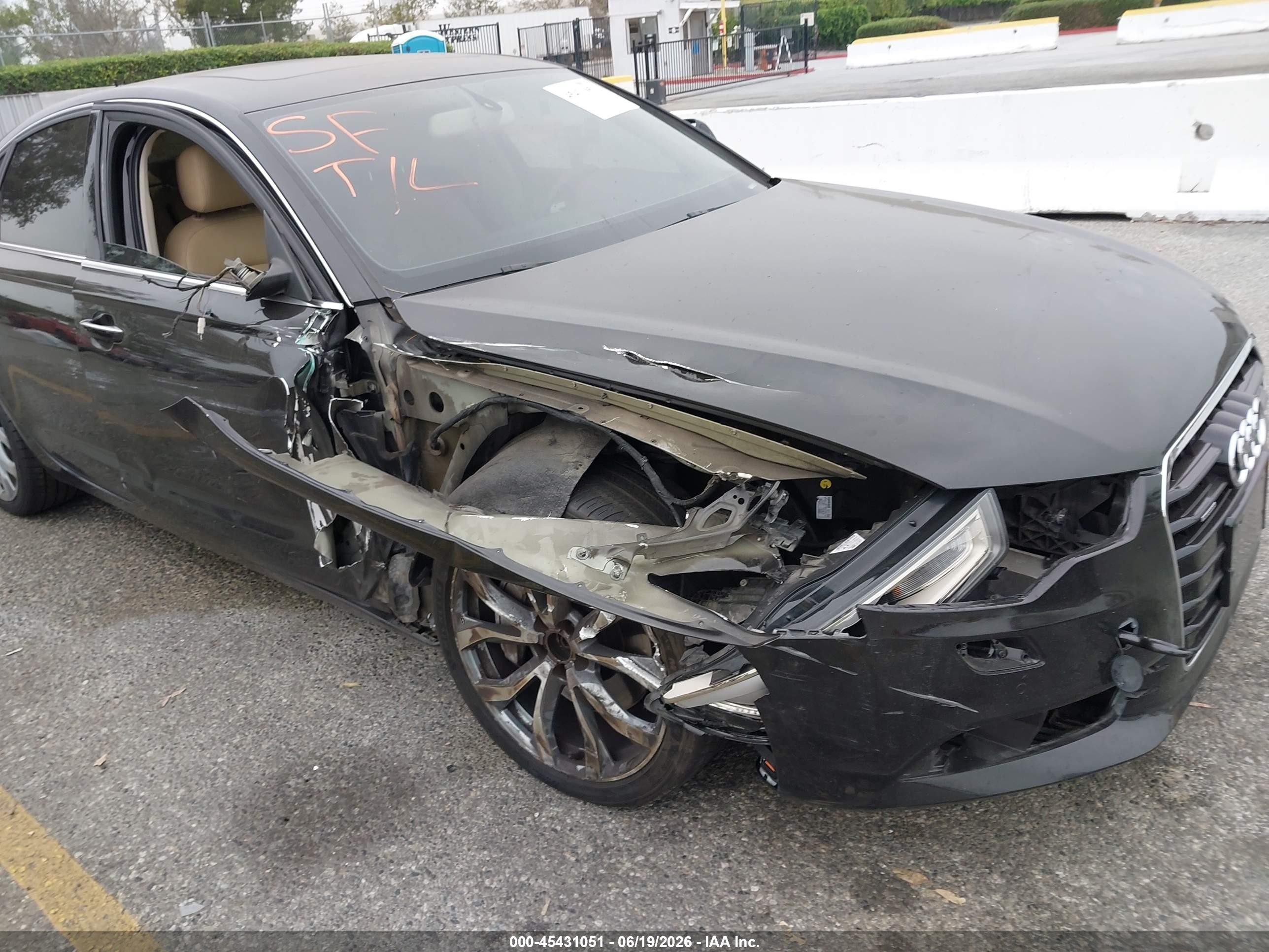 2013 Audi A6 3.0t Premium Black vin: WAUGGAFC0DN130366