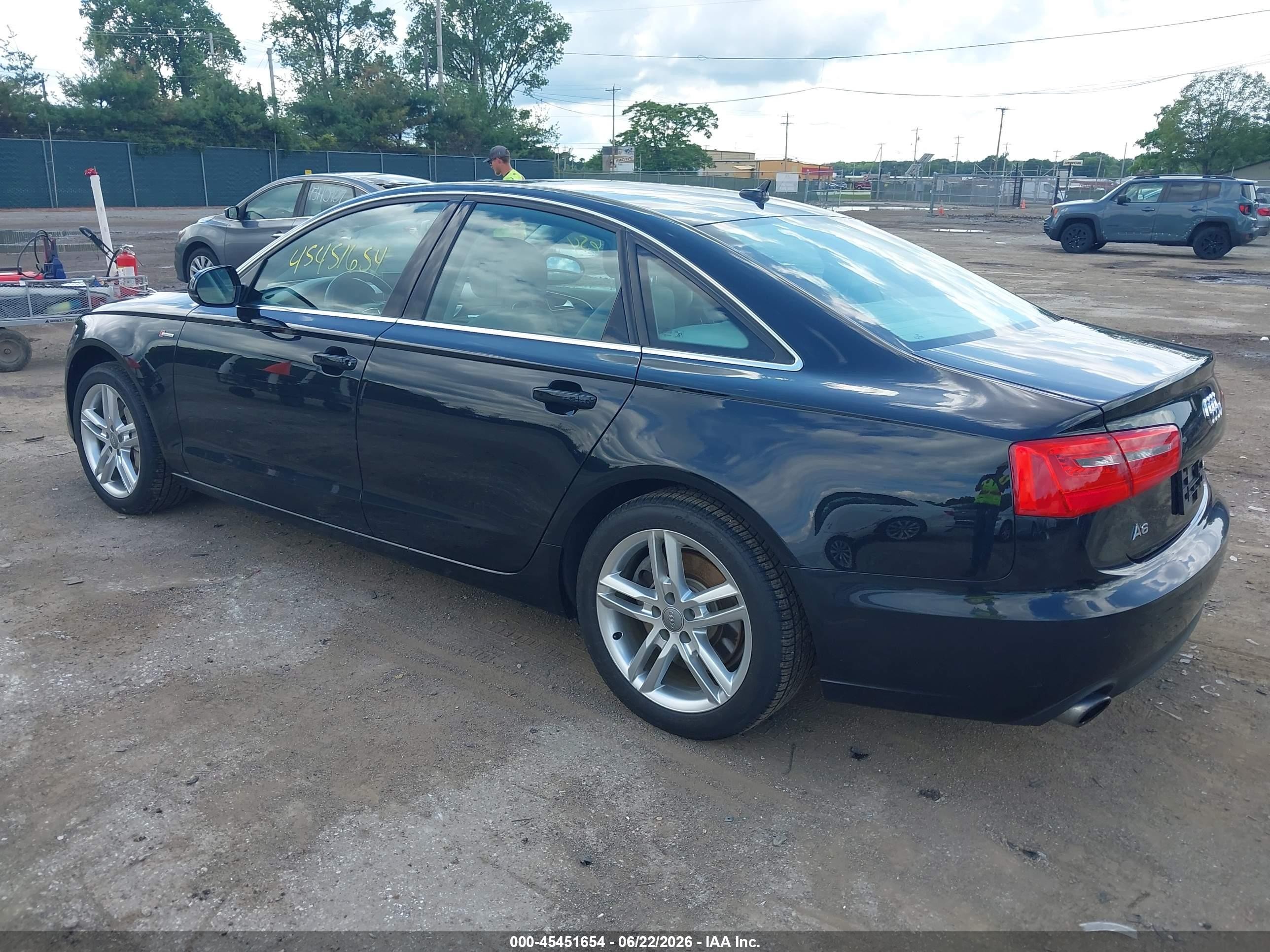 2012 Audi A6 3.0t Premium Plus Black vin: WAUGGAFC1CN067910