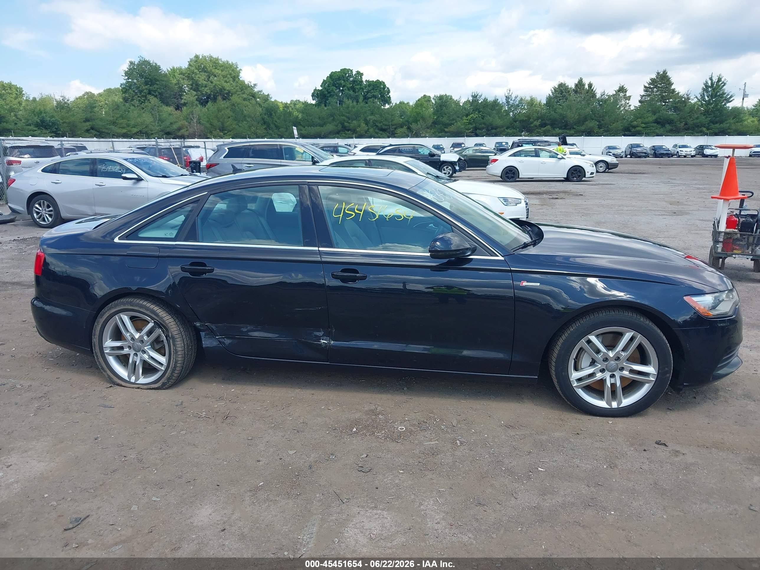 2012 Audi A6 3.0t Premium Plus Black vin: WAUGGAFC1CN067910
