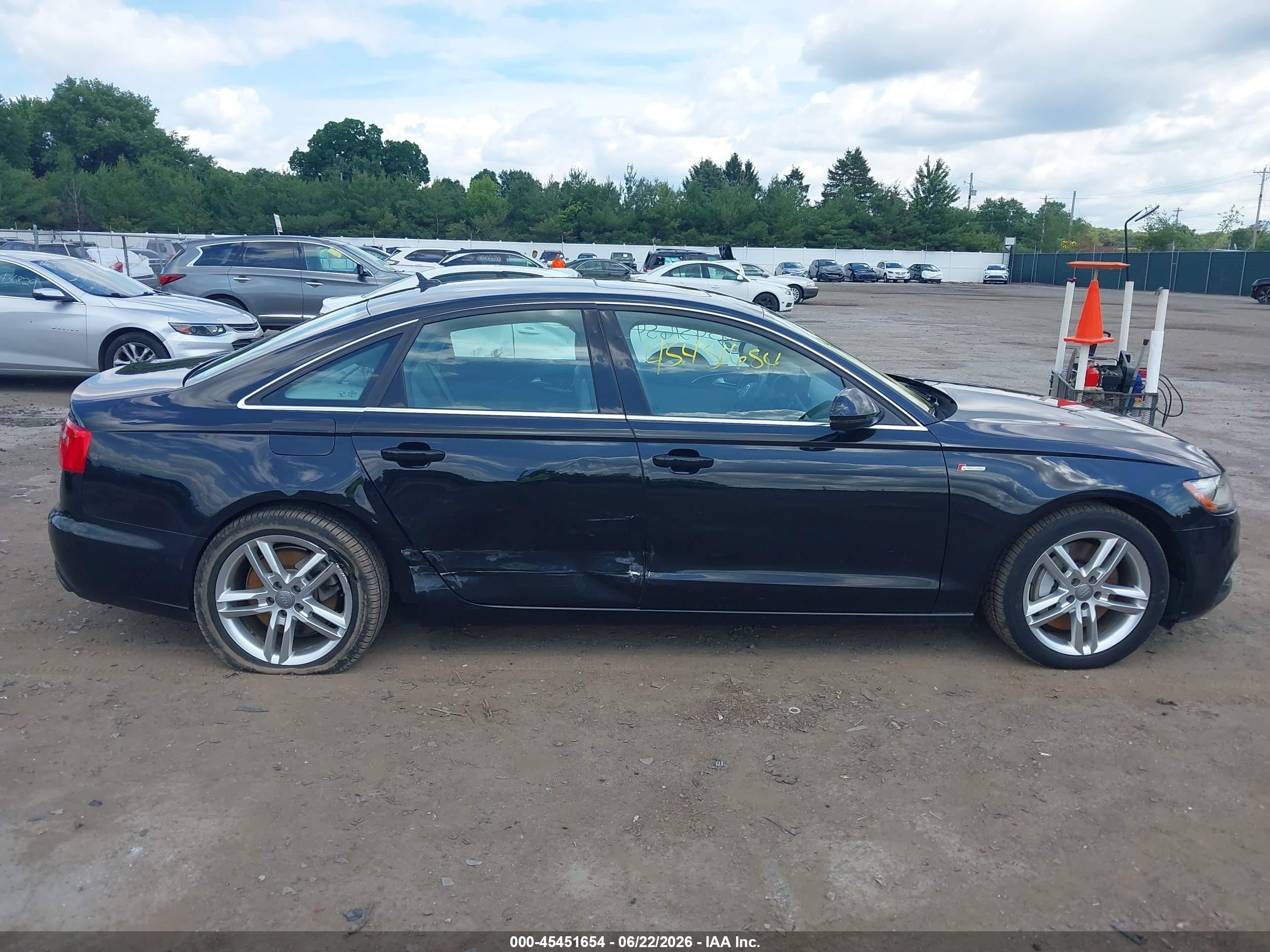 2012 Audi A6 3.0t Premium Plus Black vin: WAUGGAFC1CN067910