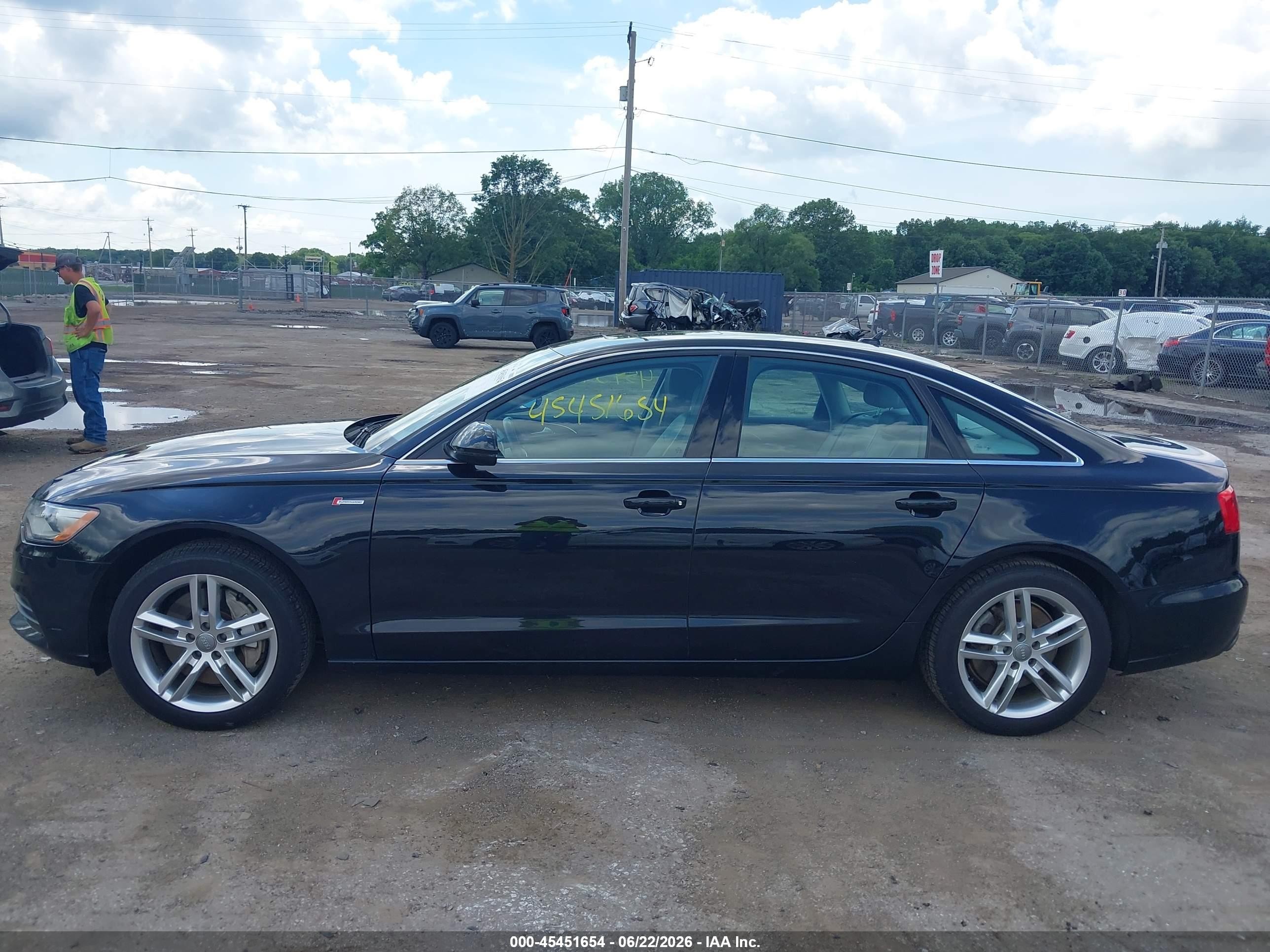 2012 Audi A6 3.0t Premium Plus Black vin: WAUGGAFC1CN067910