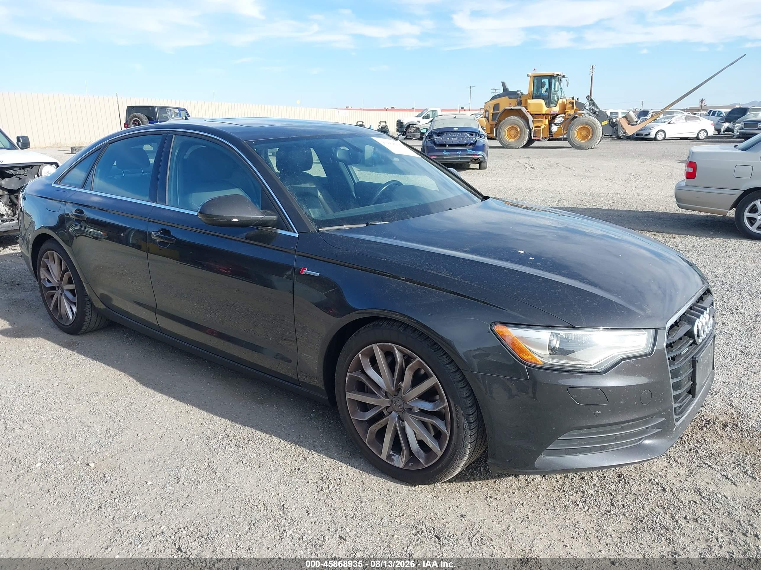 2012 Audi A6 3.0t Premium Plus Gray vin: WAUGGAFC1CN119195