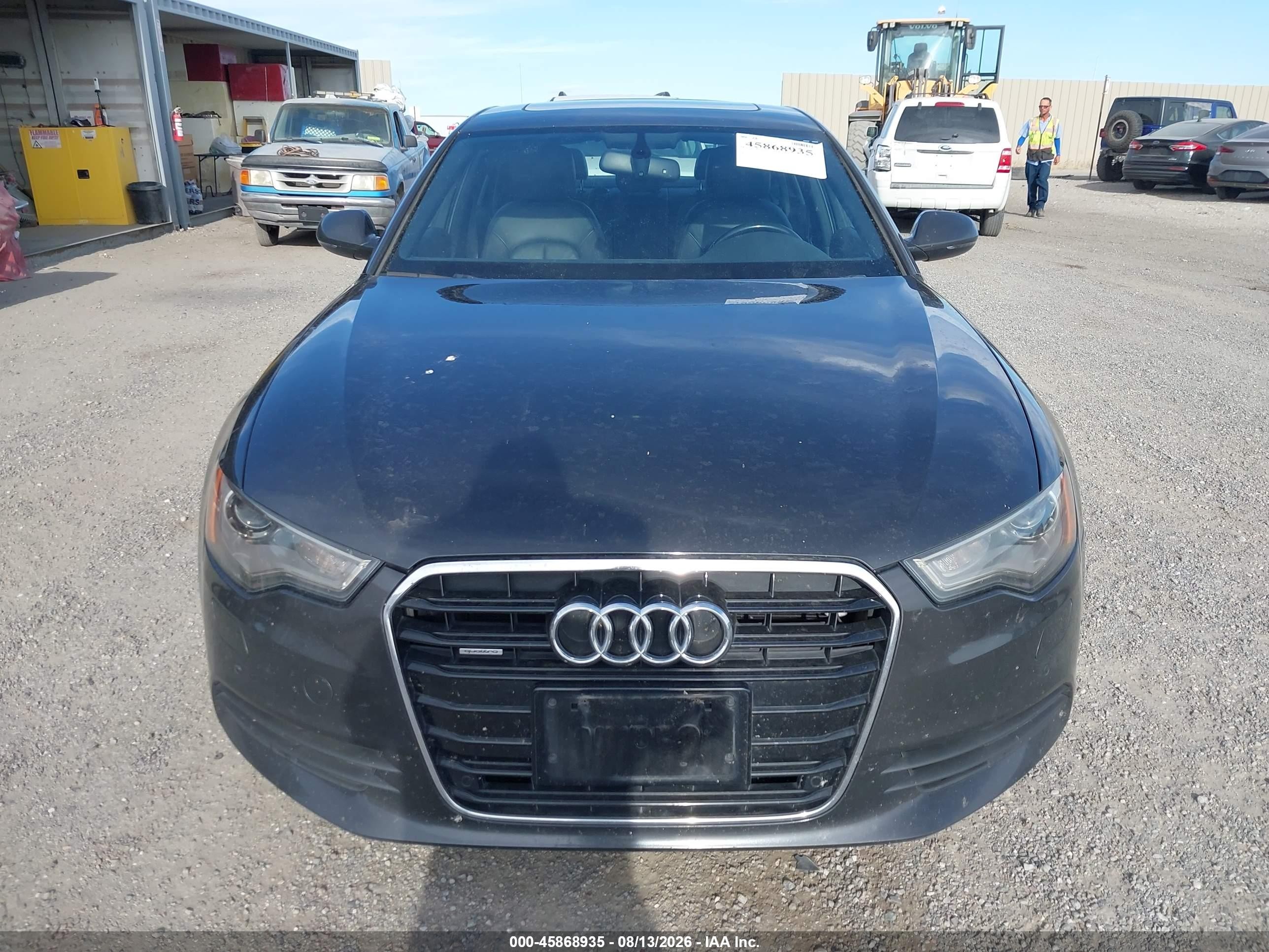 2012 Audi A6 3.0t Premium Plus Gray vin: WAUGGAFC1CN119195