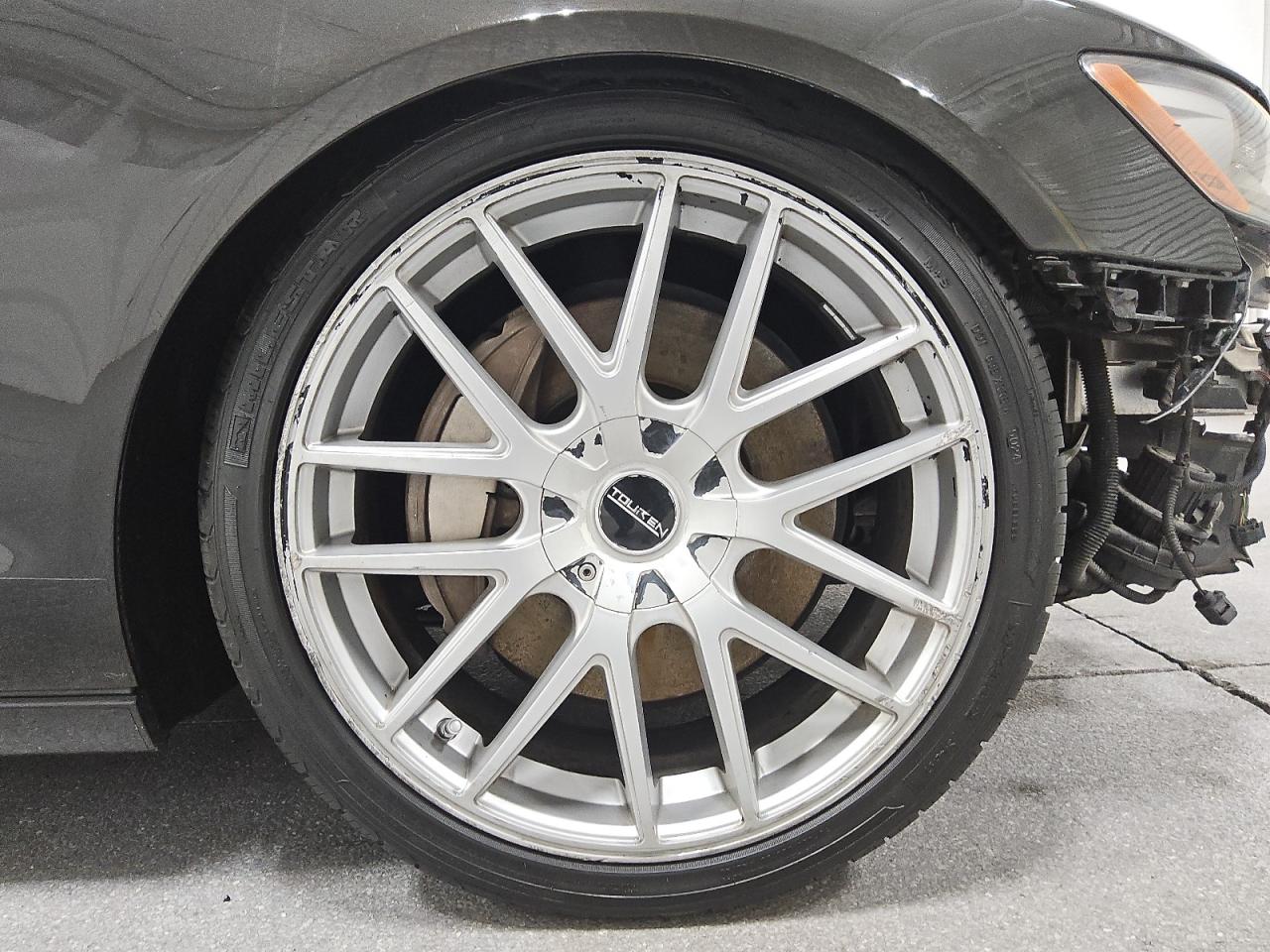 2013 Audi A6 Premium Plus Charcoal vin: WAUGGAFC1DN073322 Damage: Right Front Wheel, Curb Rash, > 12 Inches
