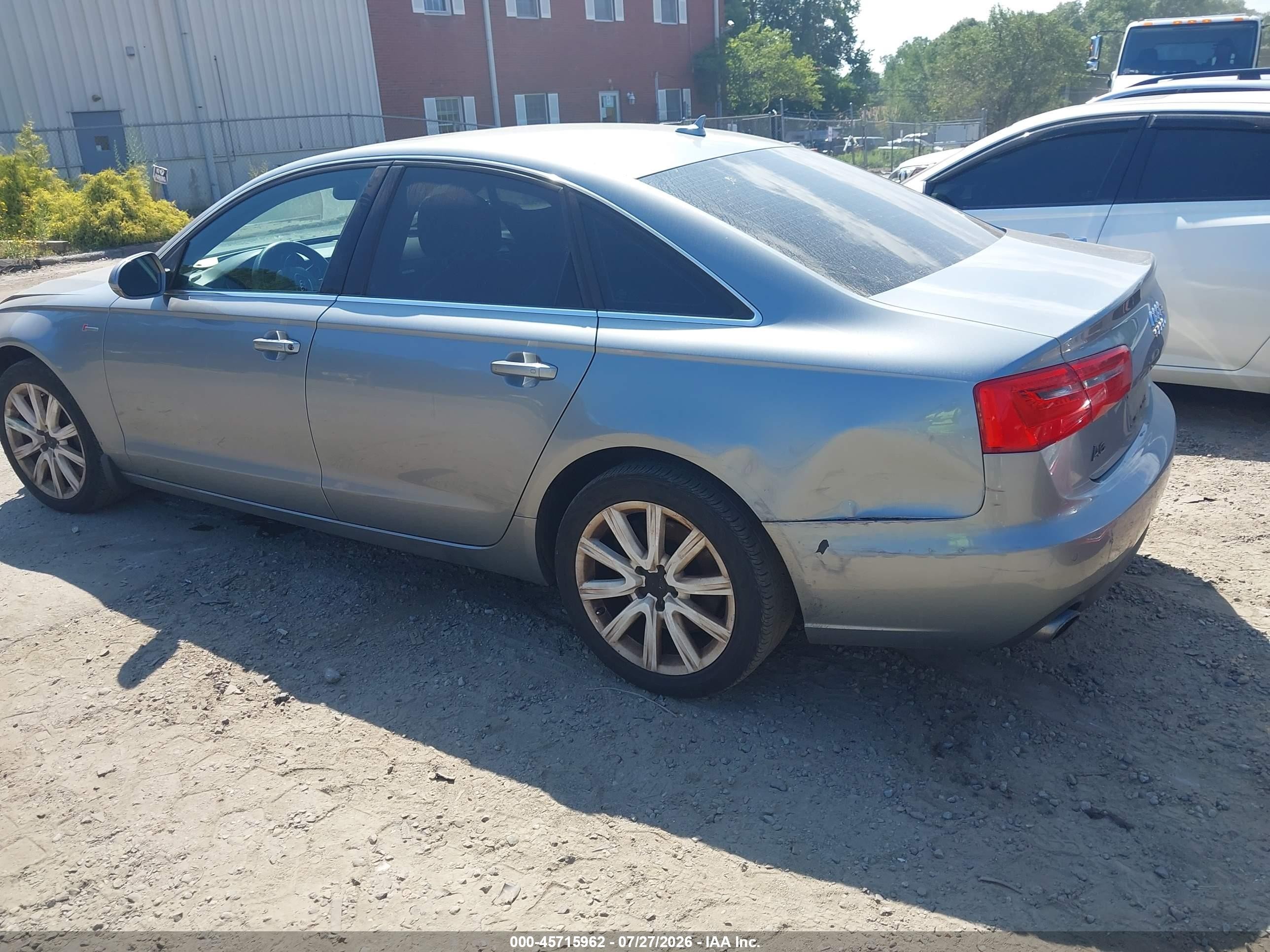 2013 Audi A6 3.0t Premium Silver vin: WAUGGAFC1DN134992