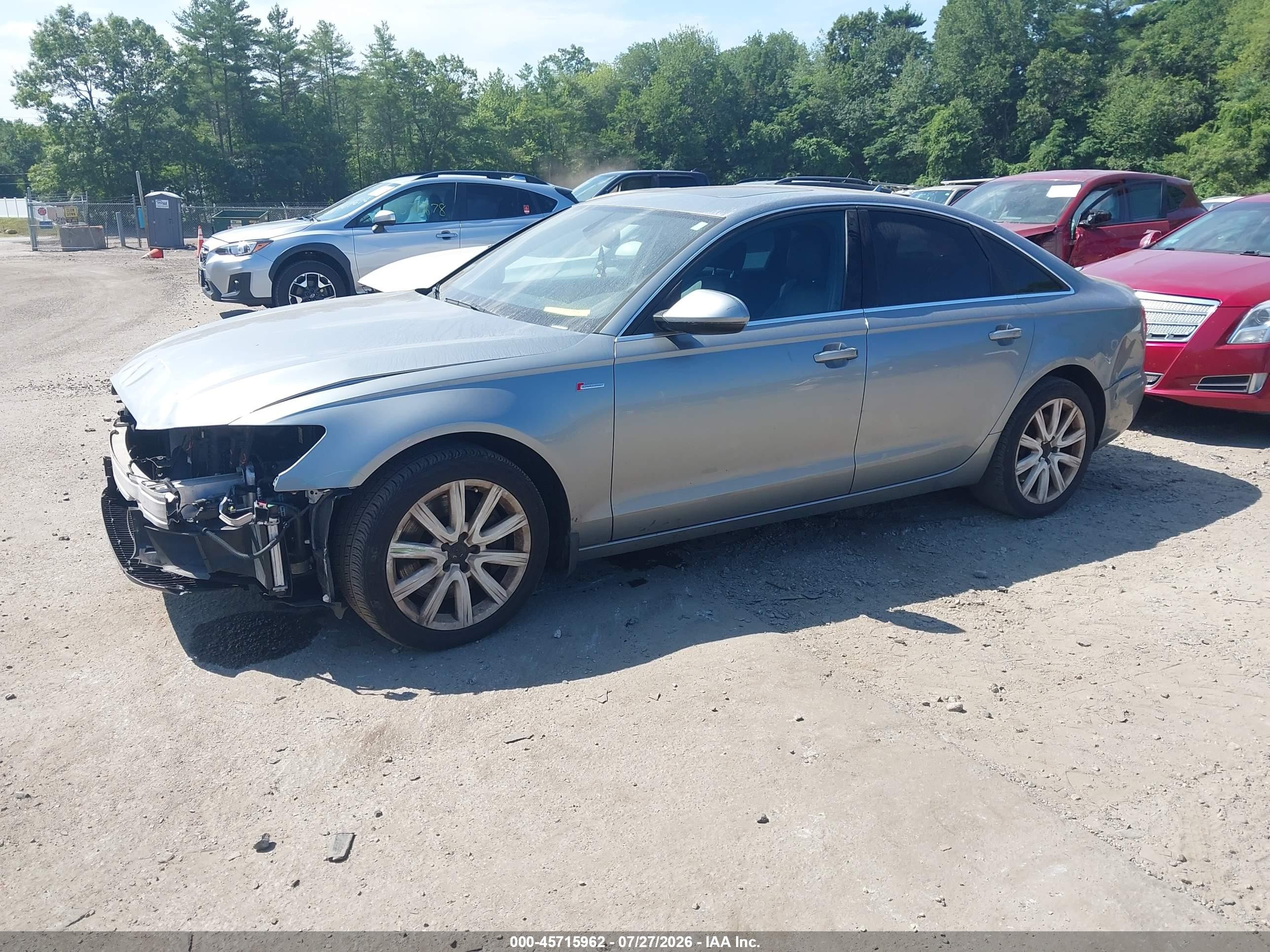 2013 Audi A6 3.0t Premium Silver vin: WAUGGAFC1DN134992