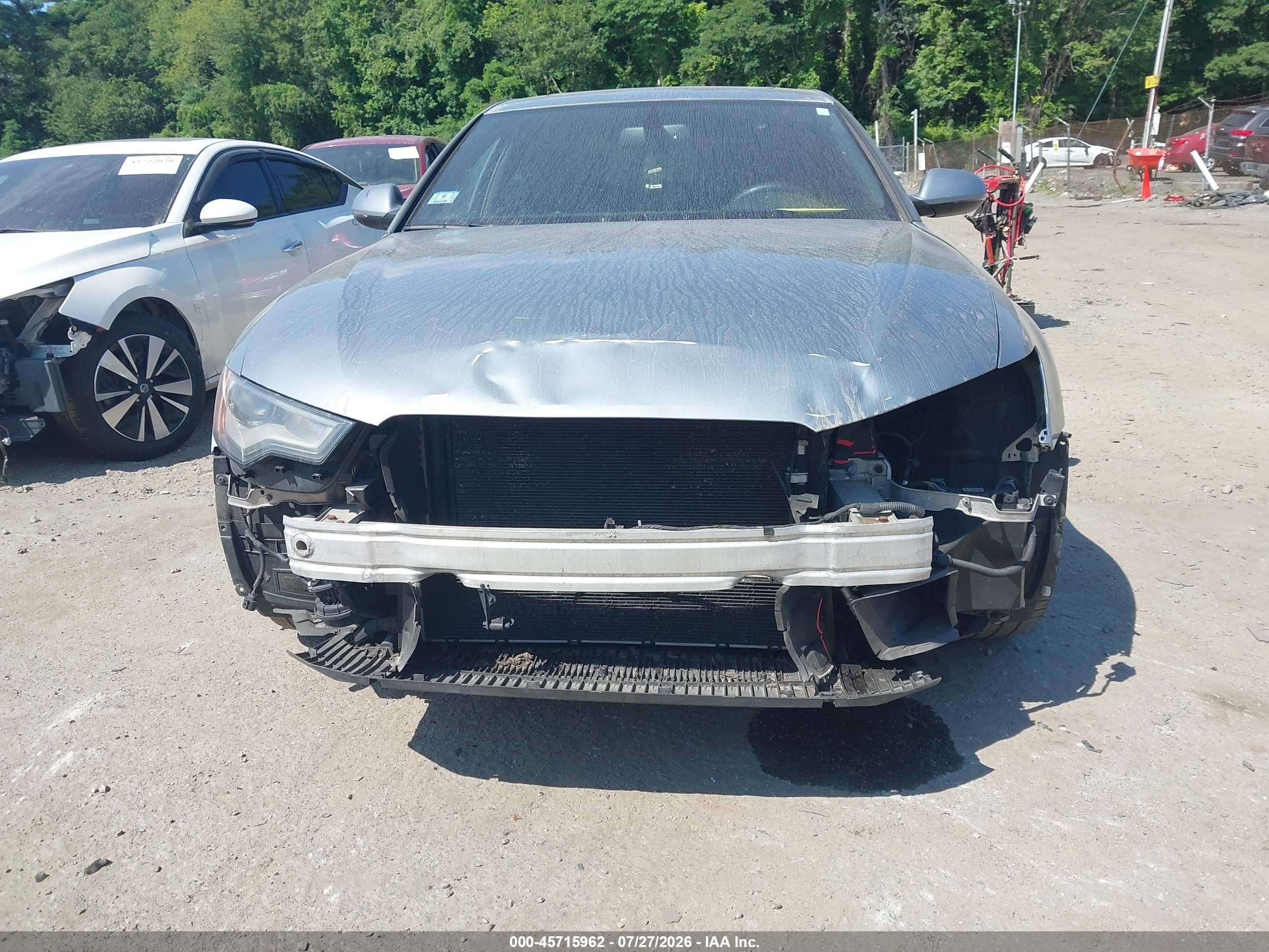 2013 Audi A6 3.0t Premium Silver vin: WAUGGAFC1DN134992