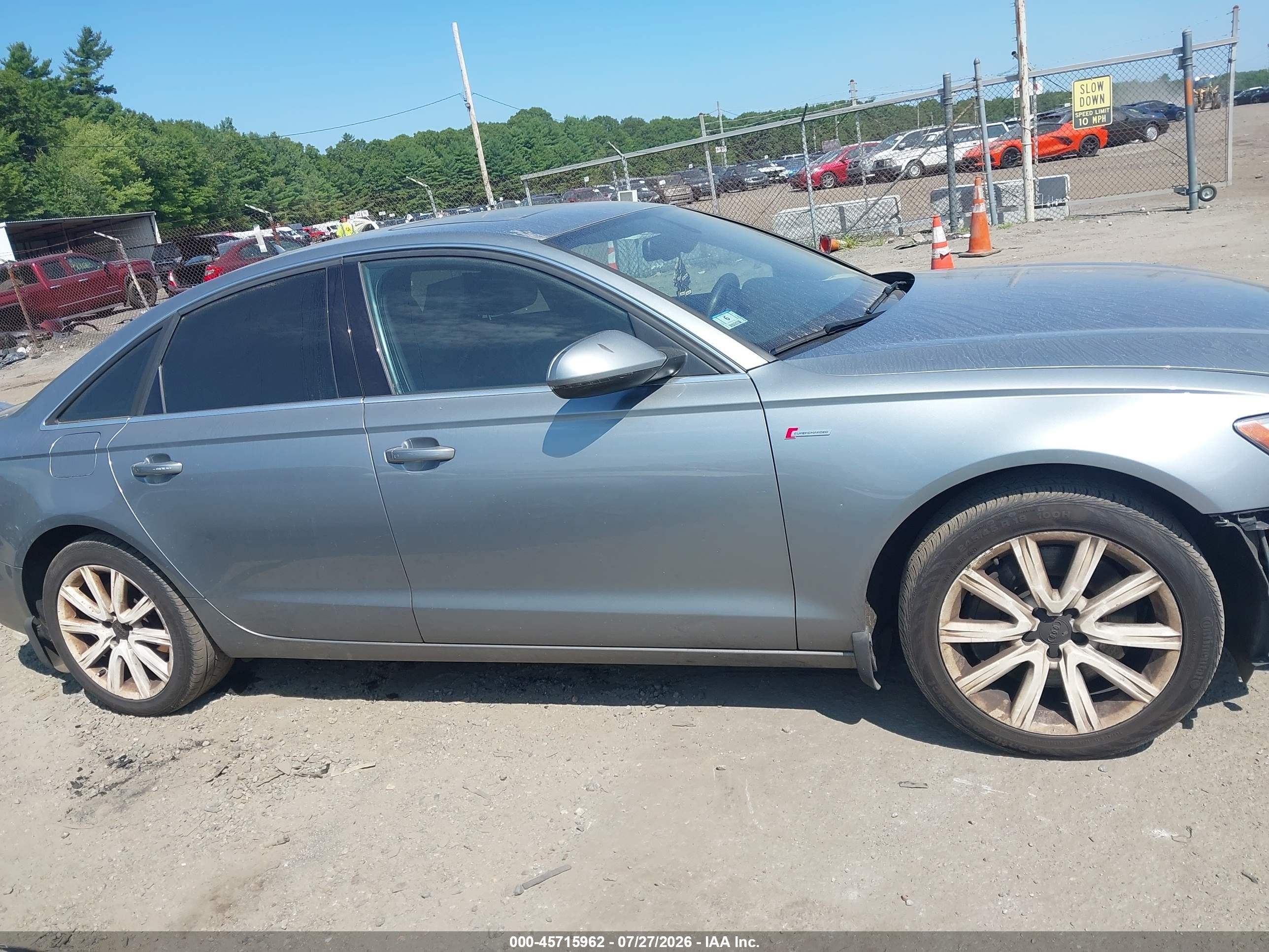 2013 Audi A6 3.0t Premium Silver vin: WAUGGAFC1DN134992