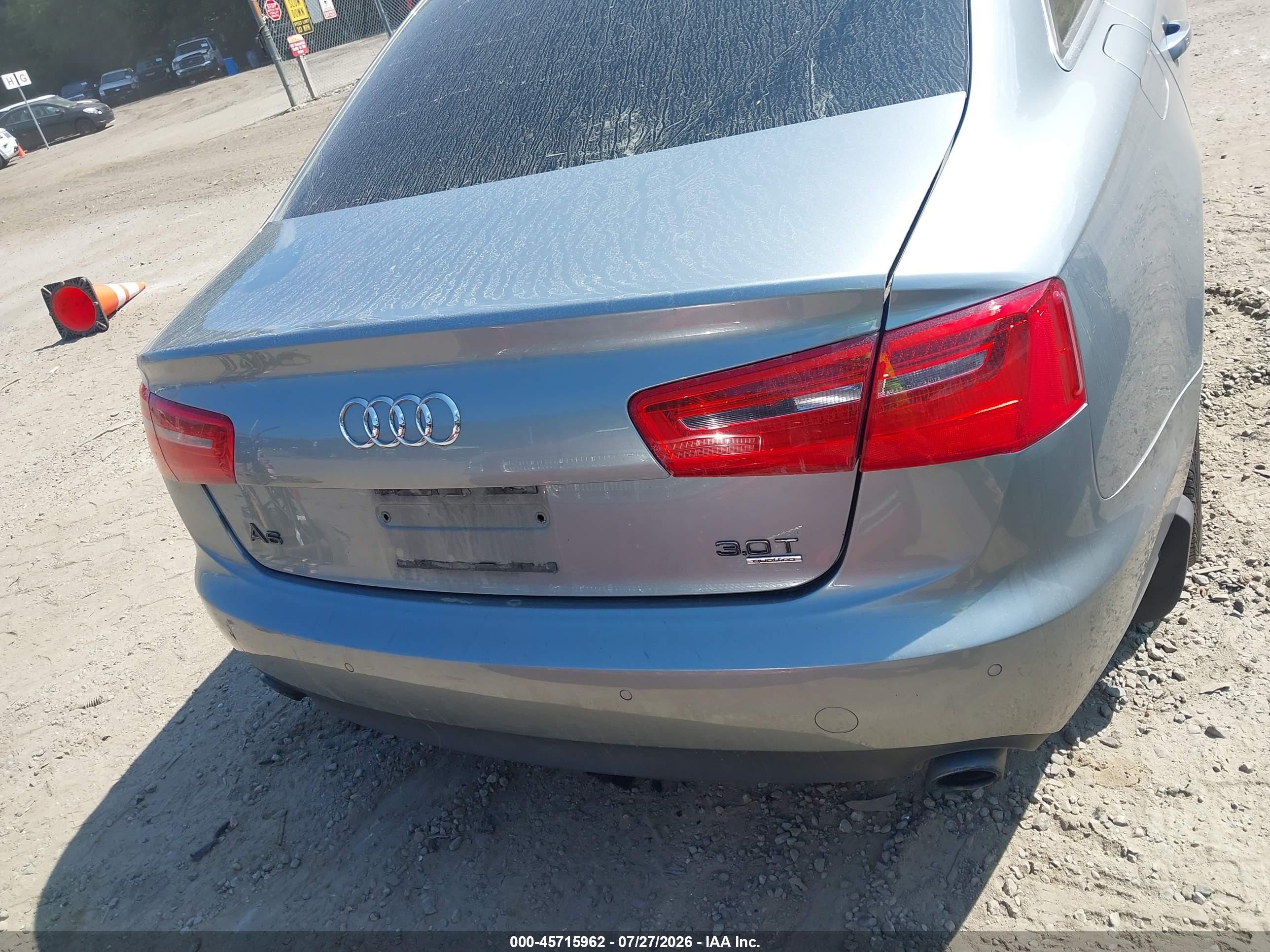 2013 Audi A6 3.0t Premium Silver vin: WAUGGAFC1DN134992