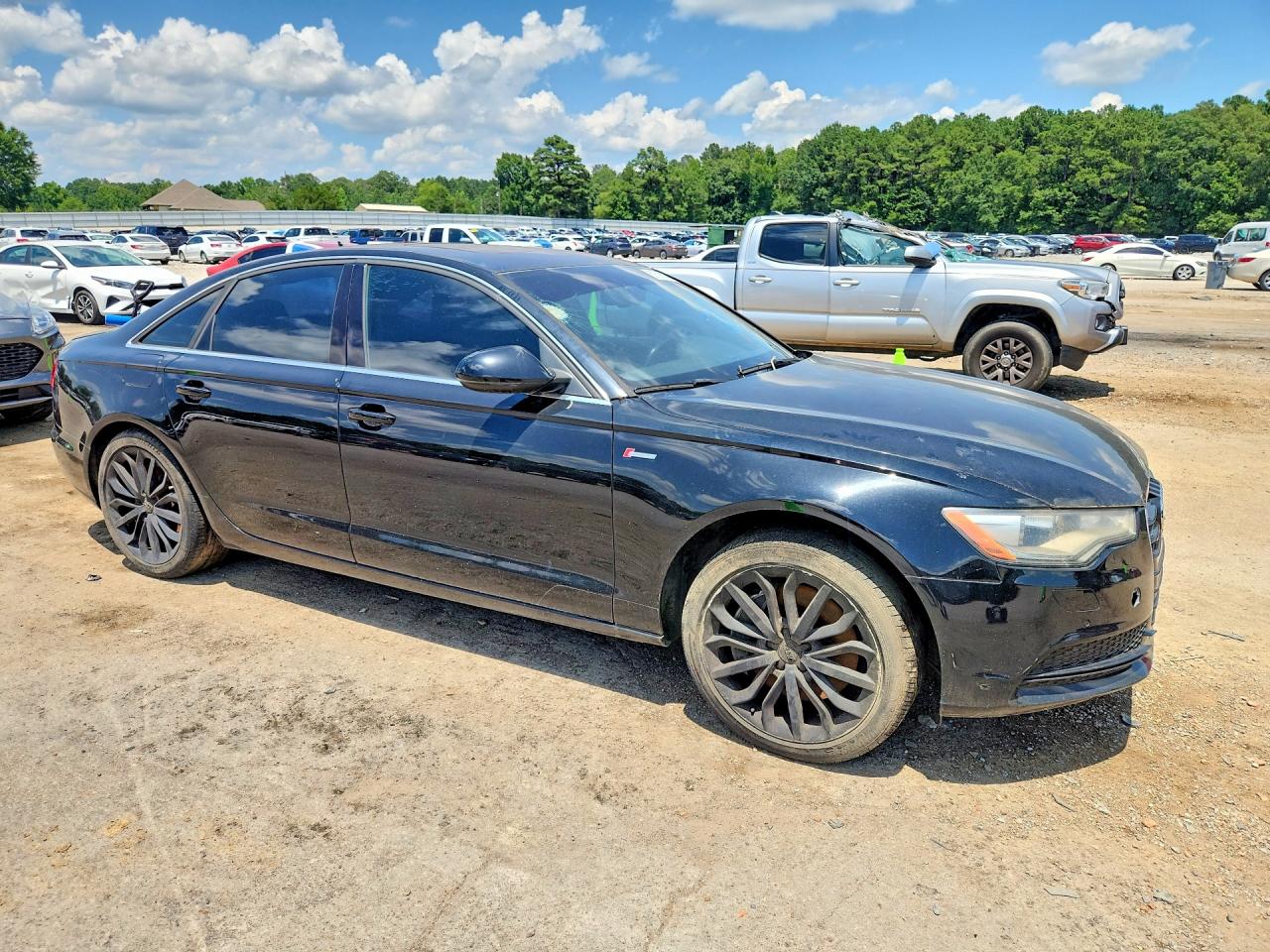 2012 Audi A6 Premium Plus Black vin: WAUGGAFC2CN087132