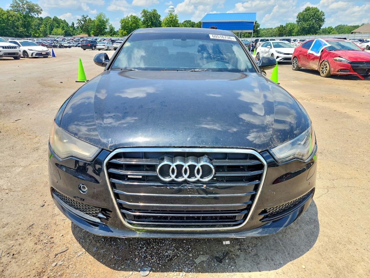 2012 Audi A6 Premium Plus Black vin: WAUGGAFC2CN087132