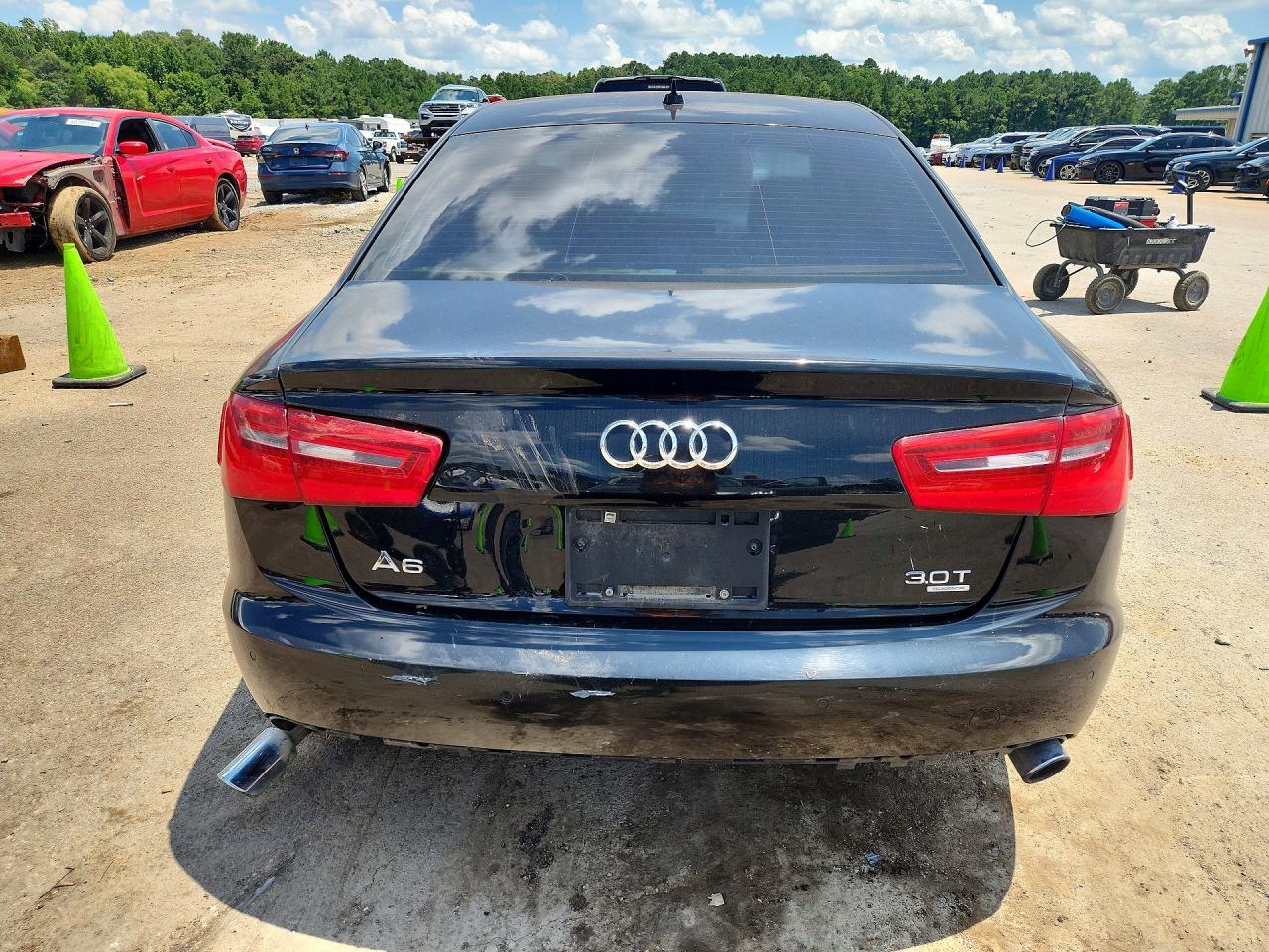 2012 Audi A6 Premium Plus Black vin: WAUGGAFC2CN087132