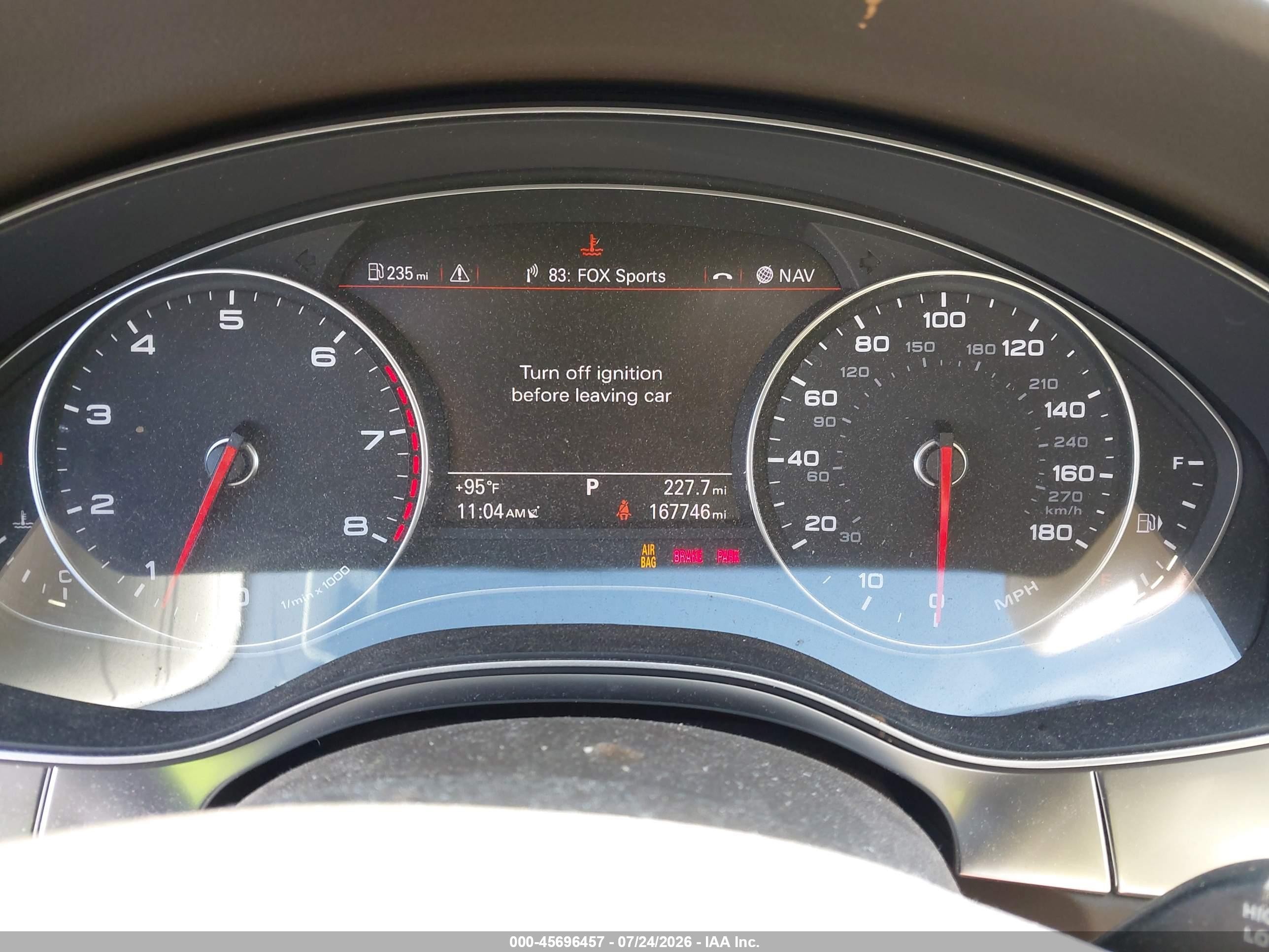2013 Audi A6 3.0t Premium White vin: WAUGGAFC2DN004865