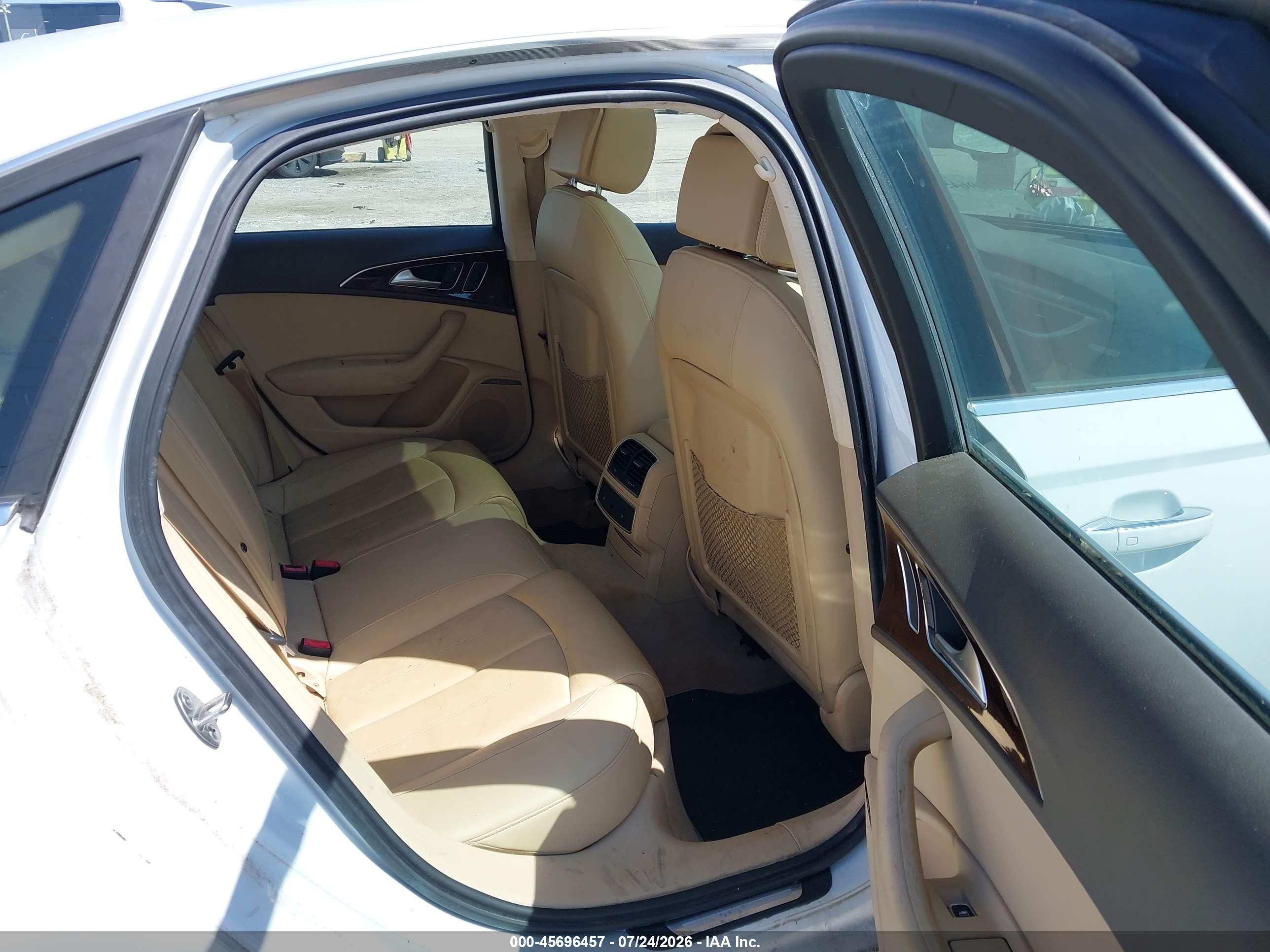 2013 Audi A6 3.0t Premium White vin: WAUGGAFC2DN004865