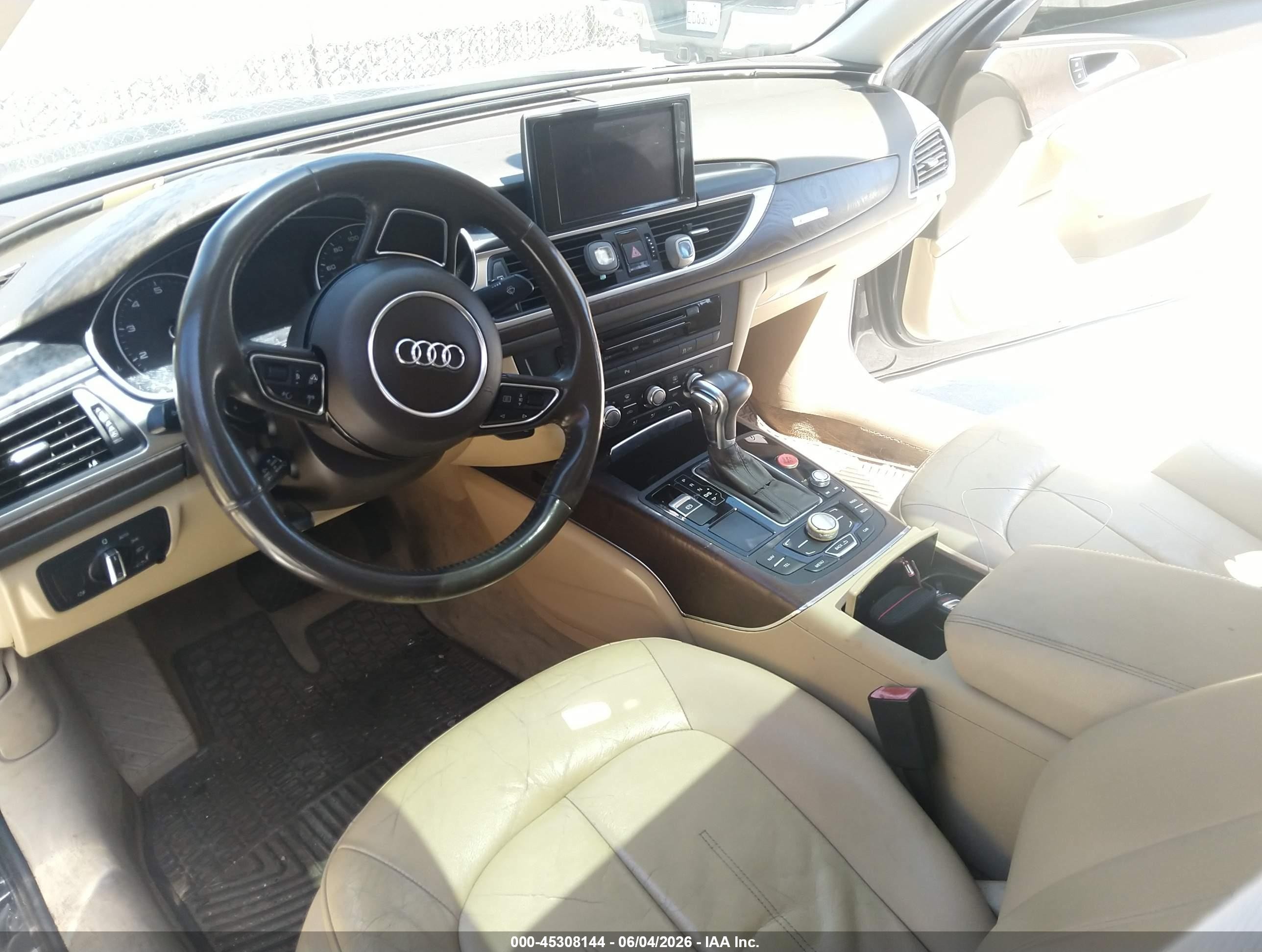 2012 Audi A6 3.0 Premium Черный vin: WAUGGAFC3CN126259