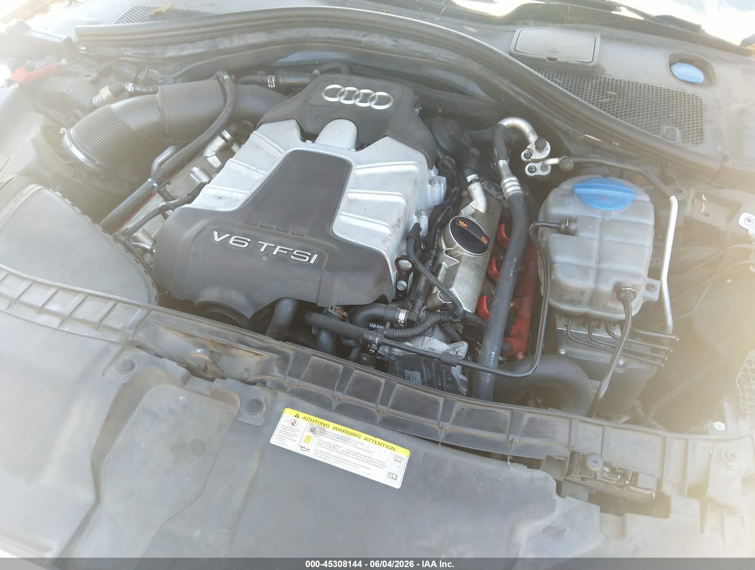 2012 Audi A6 3.0 Premium Черный vin: WAUGGAFC3CN126259