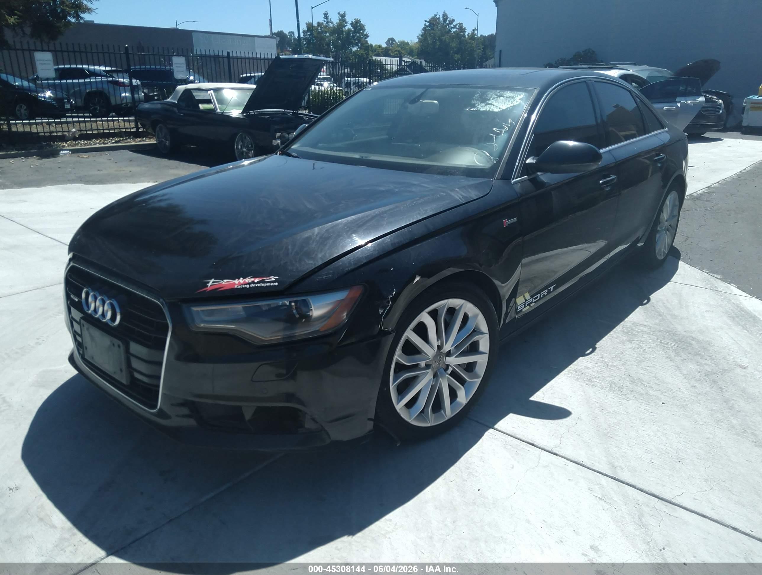 2012 Audi A6 3.0 Premium Черный vin: WAUGGAFC3CN126259