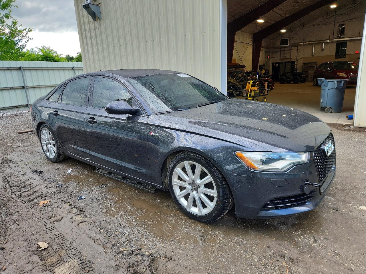 2013 Audi A6 Premium Plus Gray vin: WAUGGAFC3DN018144