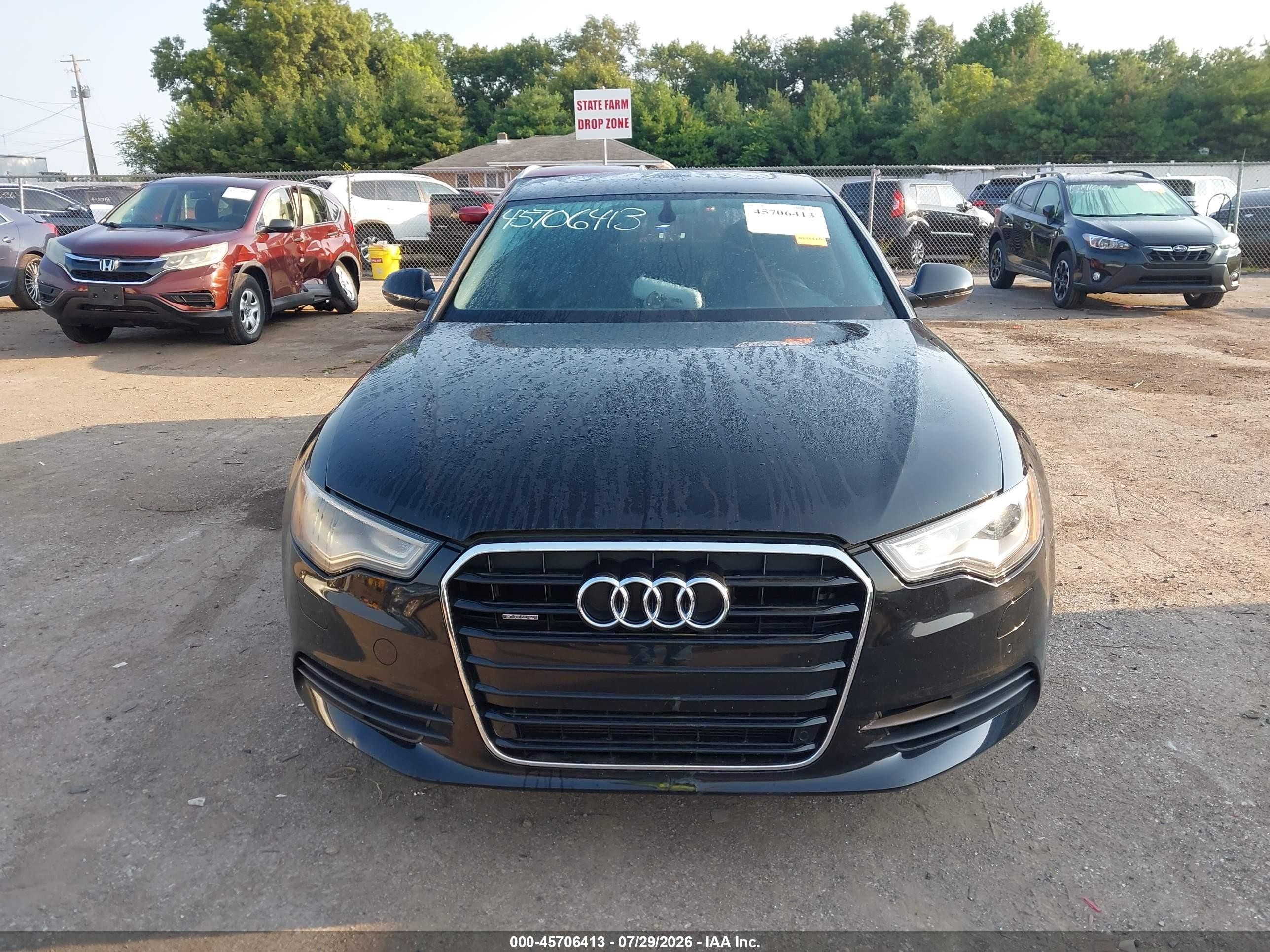 2012 Audi A6 3.0 Premium Черный vin: WAUGGAFC4CN036215