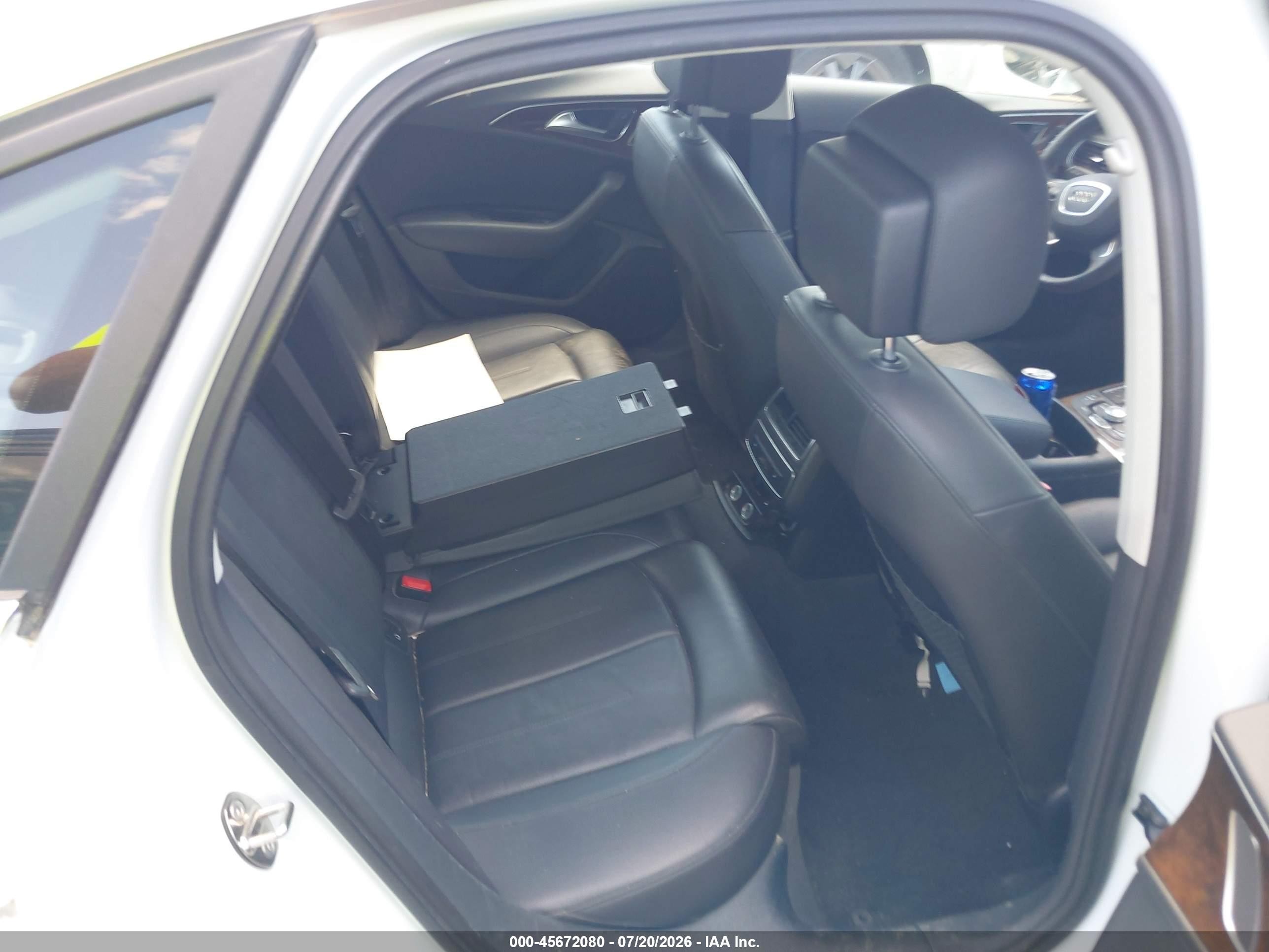2012 Audi A6 3.0t Premium Plus White vin: WAUGGAFC4CN045013
