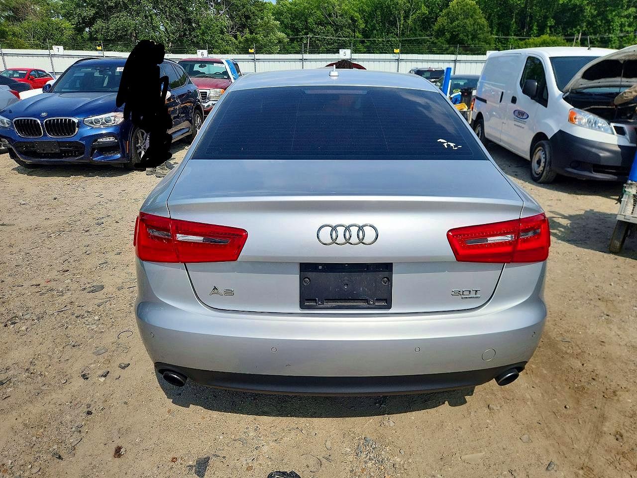 2012 Audi A6 Premium Plus Silver vin: WAUGGAFC4CN080957