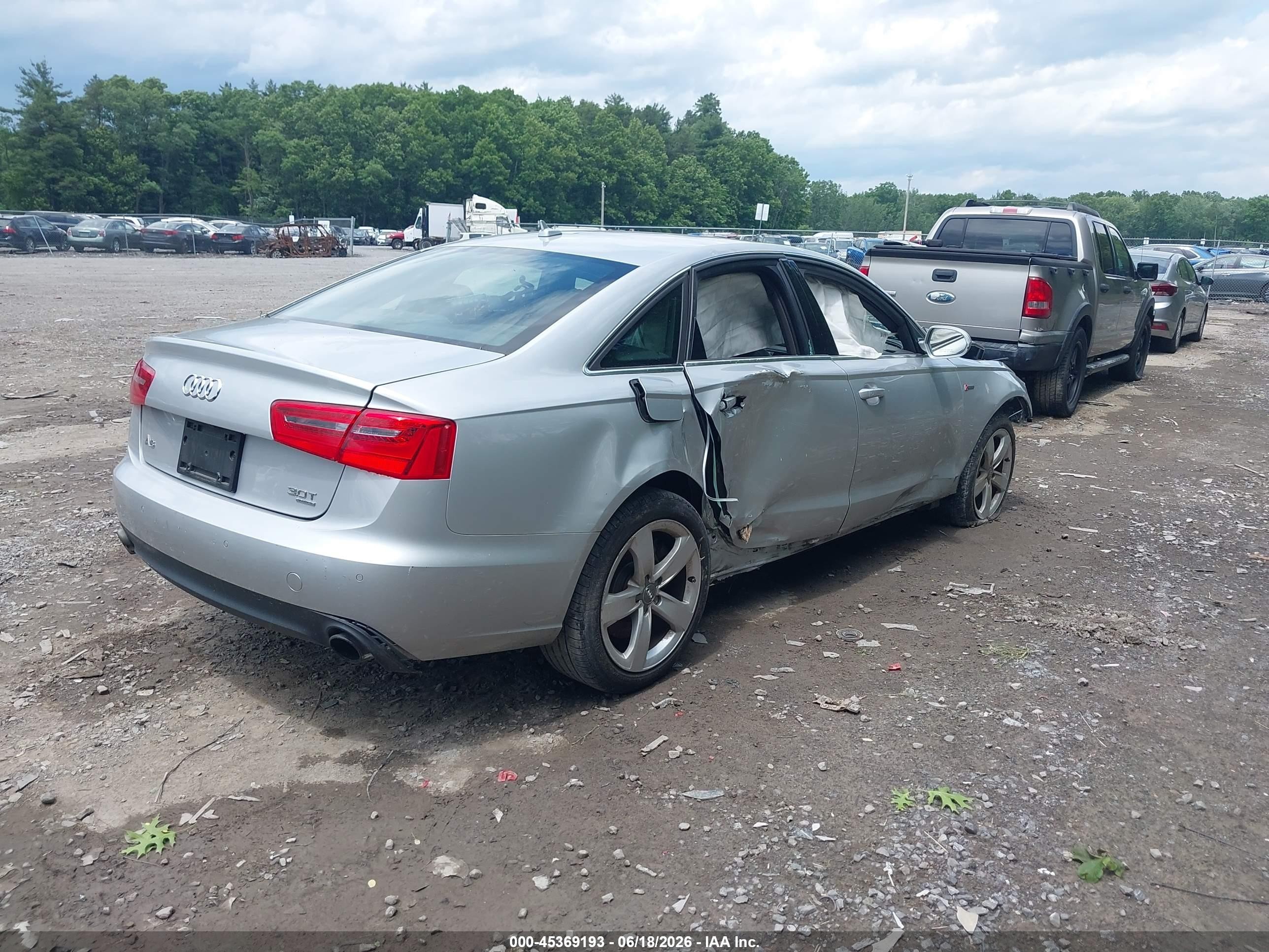 2012 Audi A6 3.0 Premium Silver vin: WAUGGAFC4CN139151