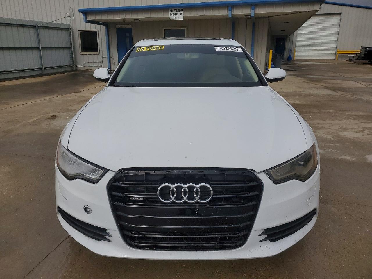 2013 Audi A6 Premium Plus White vin: WAUGGAFC4DN015141