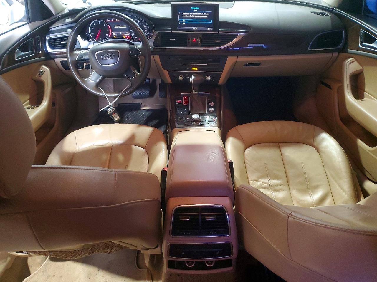 2013 Audi A6 Premium Plus White vin: WAUGGAFC4DN015141