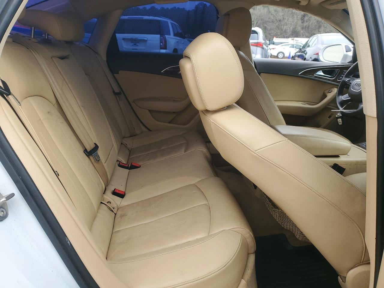 2013 Audi A6 Premium Plus White vin: WAUGGAFC4DN015141