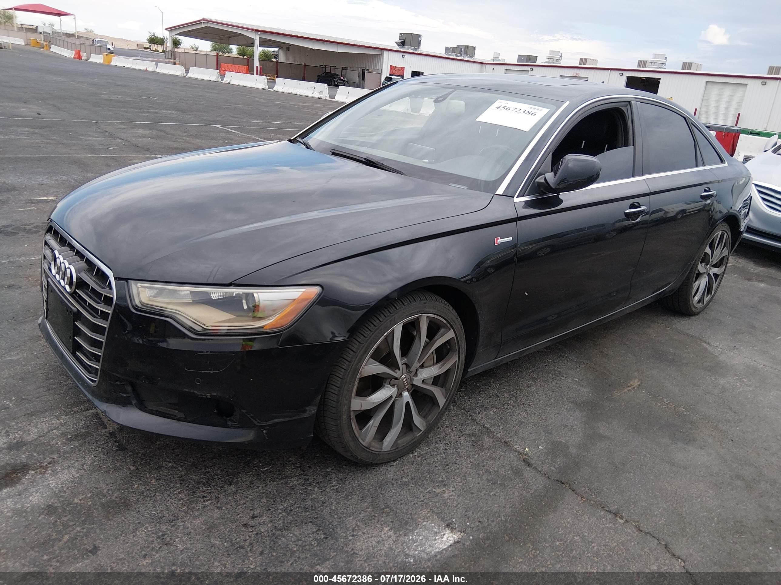 2013 Audi A6 3.0t Premium Black vin: WAUGGAFC4DN127793