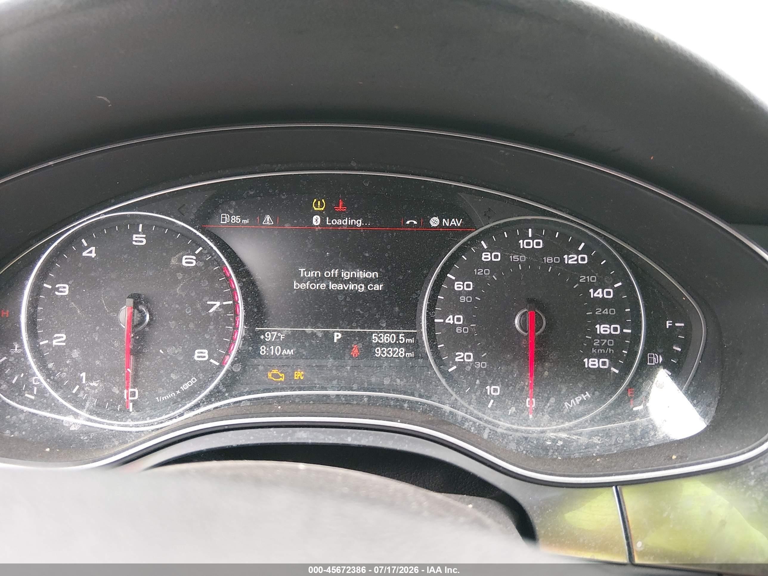 2013 Audi A6 3.0t Premium Black vin: WAUGGAFC4DN127793