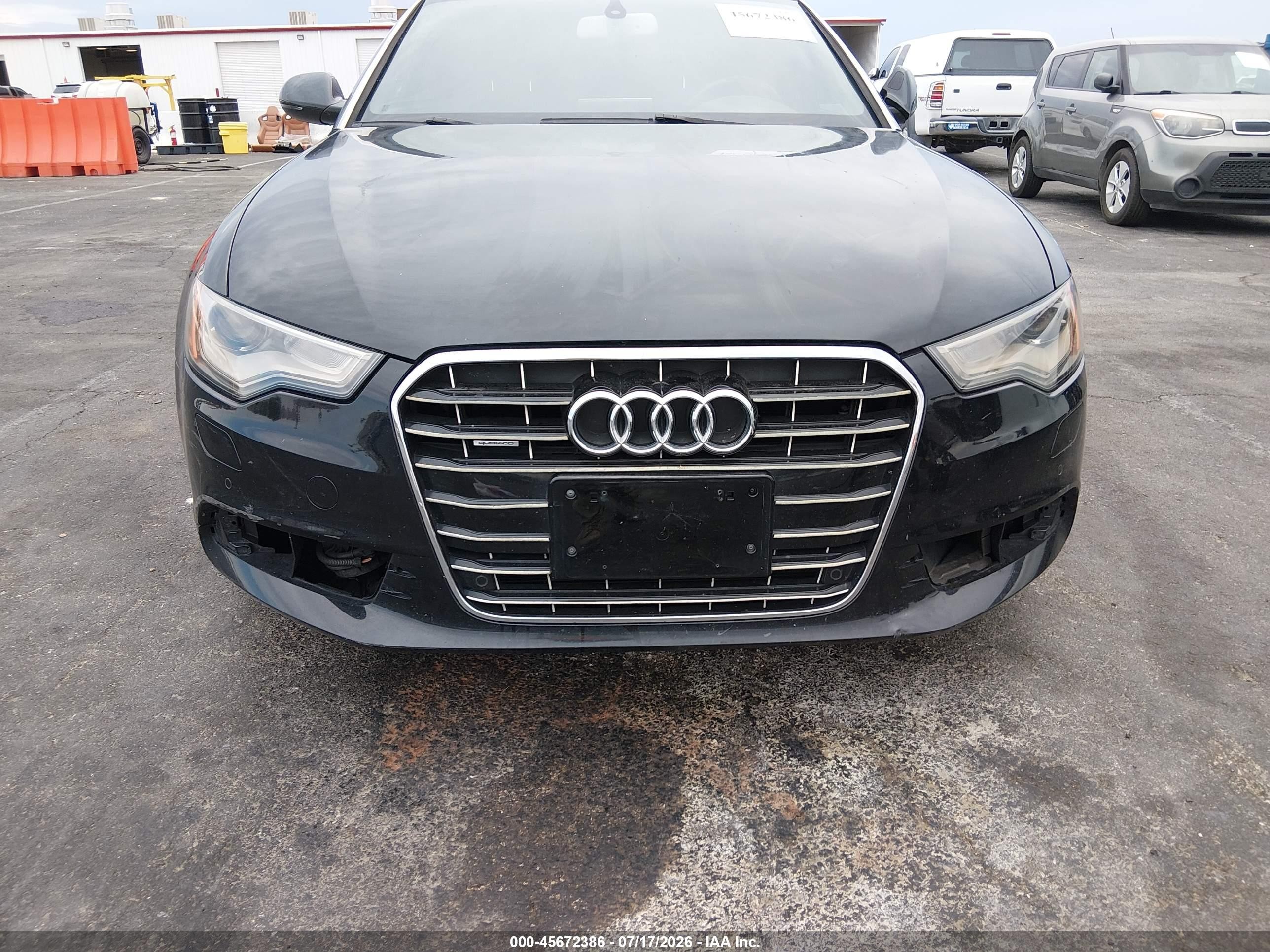 2013 Audi A6 3.0t Premium Black vin: WAUGGAFC4DN127793