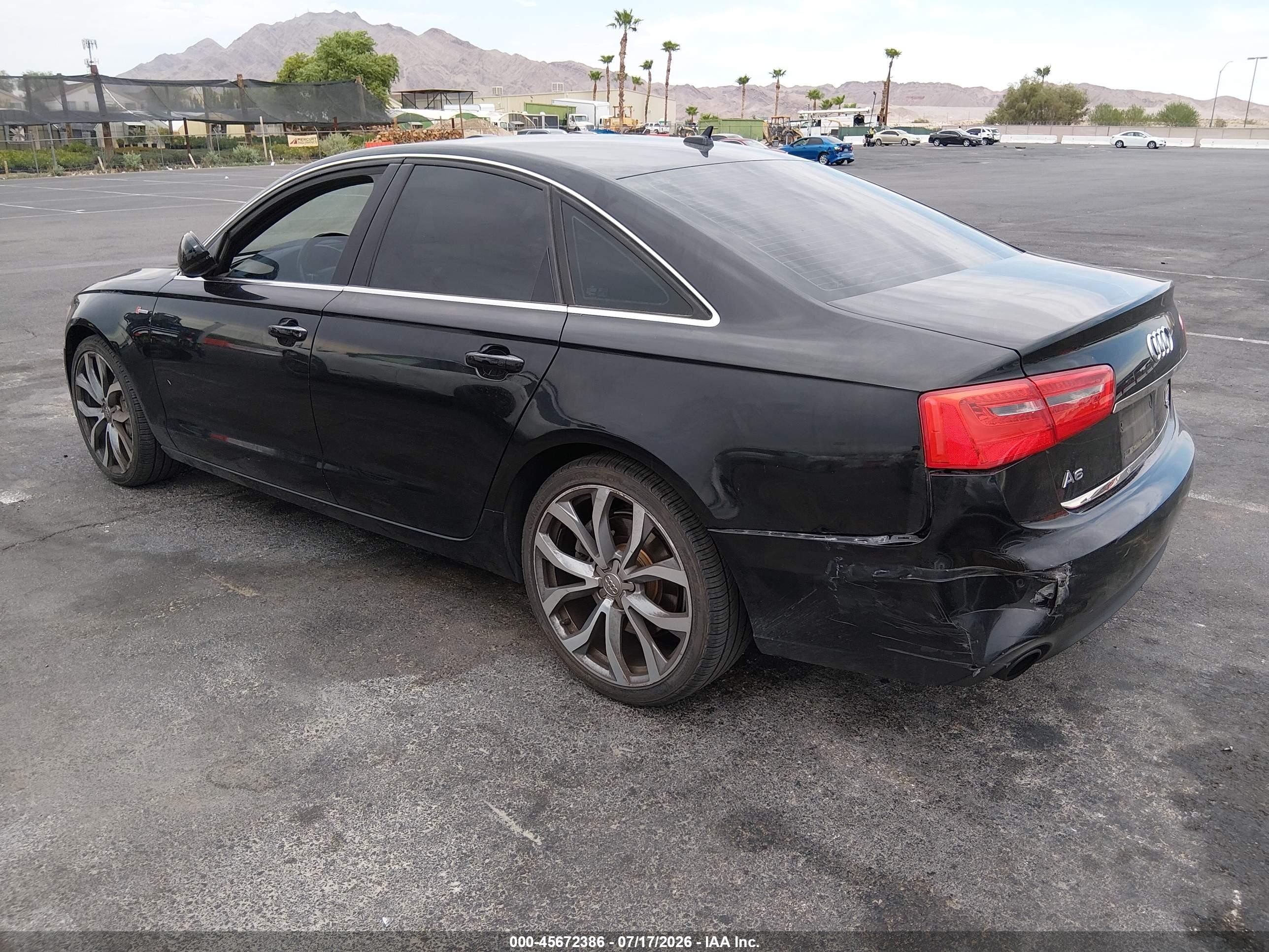 2013 Audi A6 3.0t Premium Black vin: WAUGGAFC4DN127793