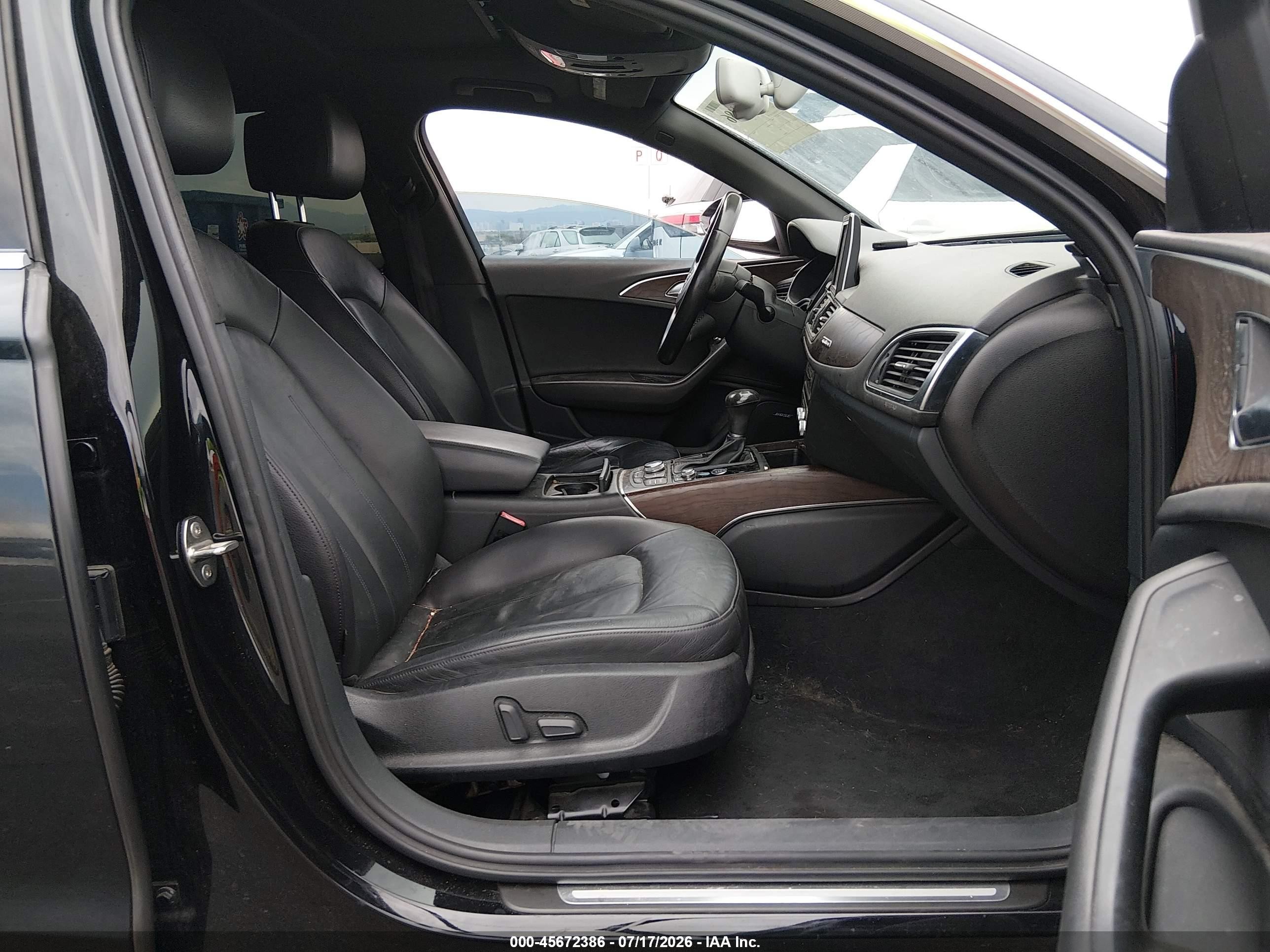 2013 Audi A6 3.0t Premium Black vin: WAUGGAFC4DN127793