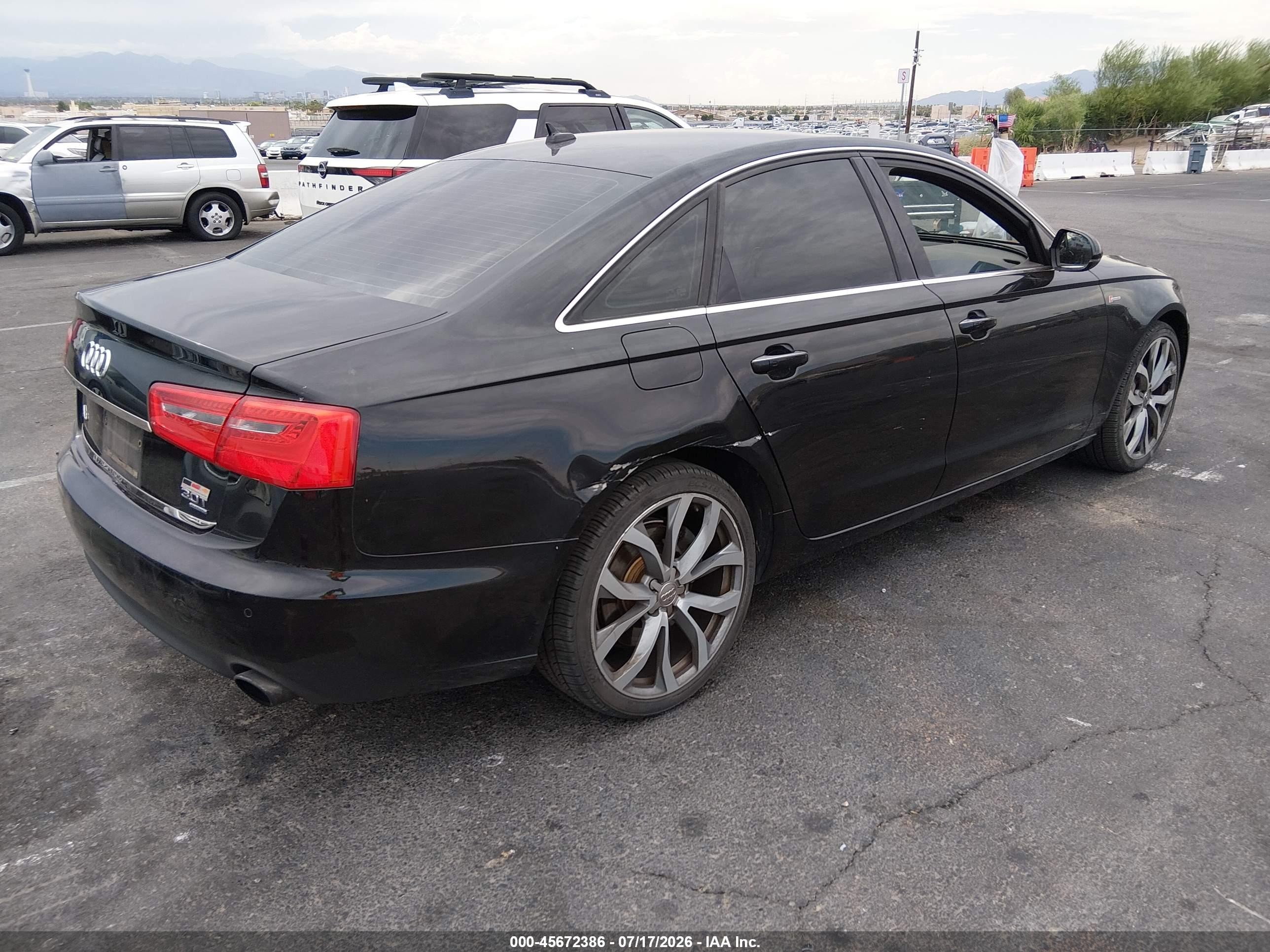 2013 Audi A6 3.0t Premium Black vin: WAUGGAFC4DN127793