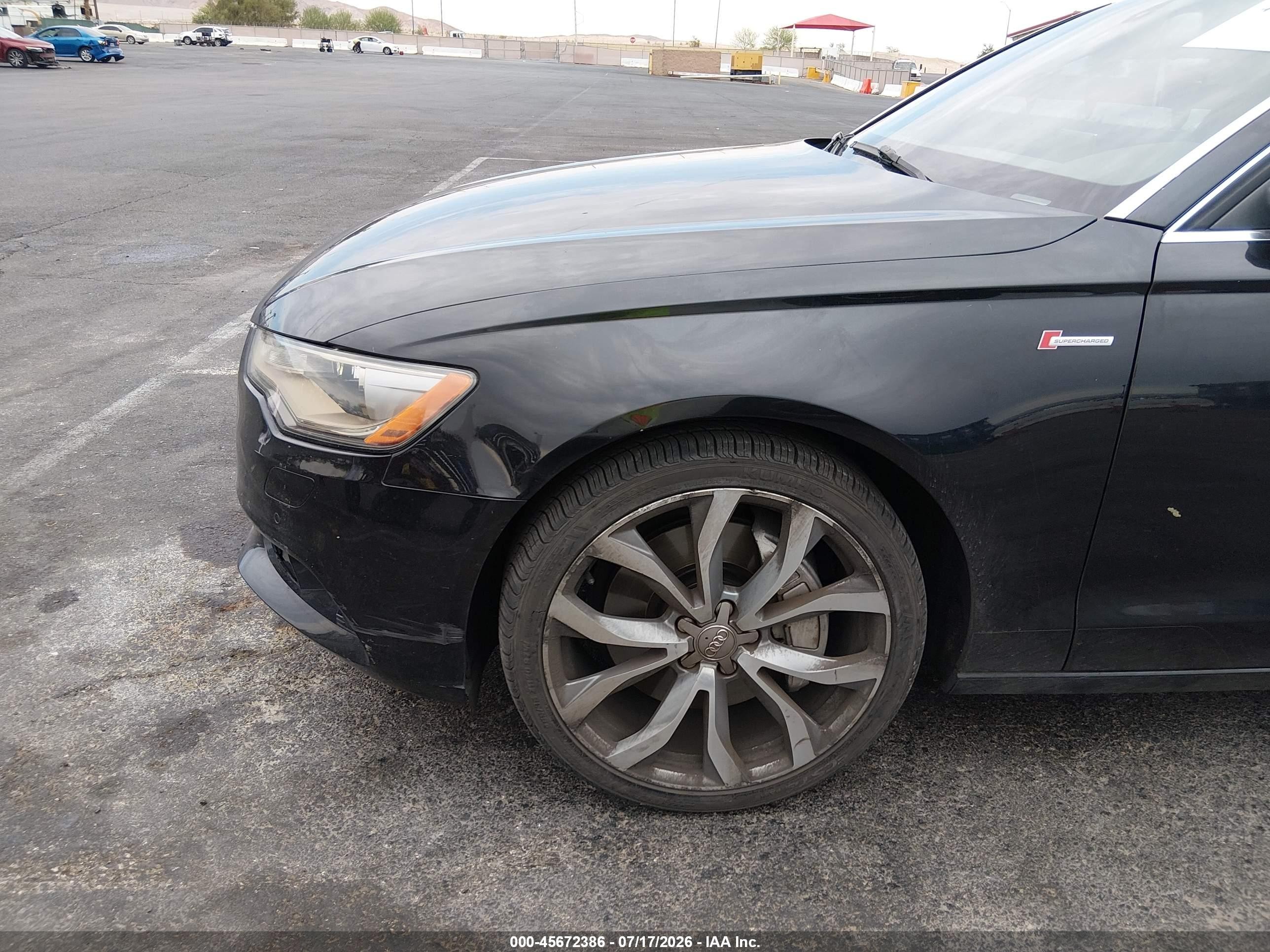 2013 Audi A6 3.0t Premium Black vin: WAUGGAFC4DN127793