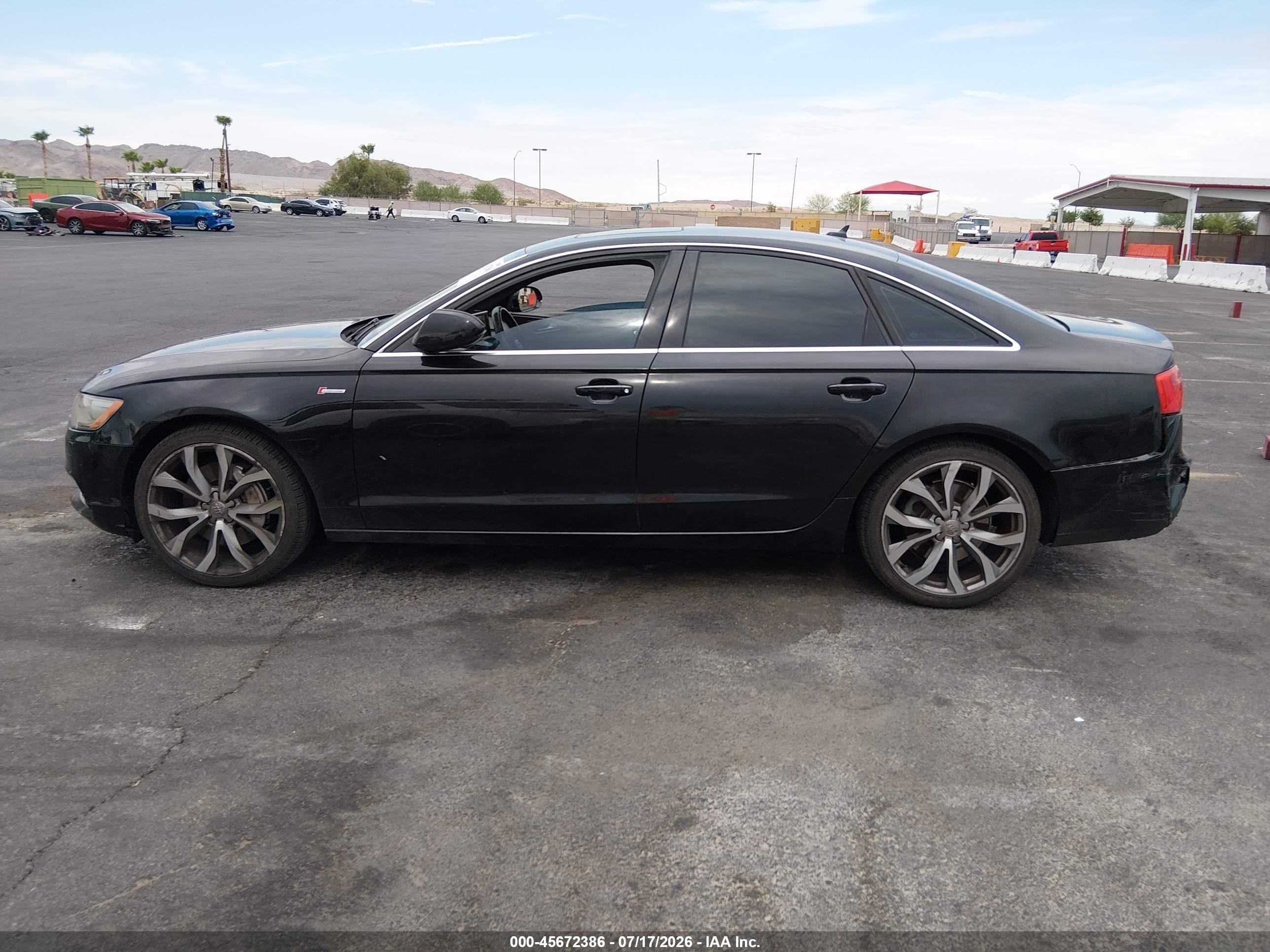 2013 Audi A6 3.0t Premium Black vin: WAUGGAFC4DN127793