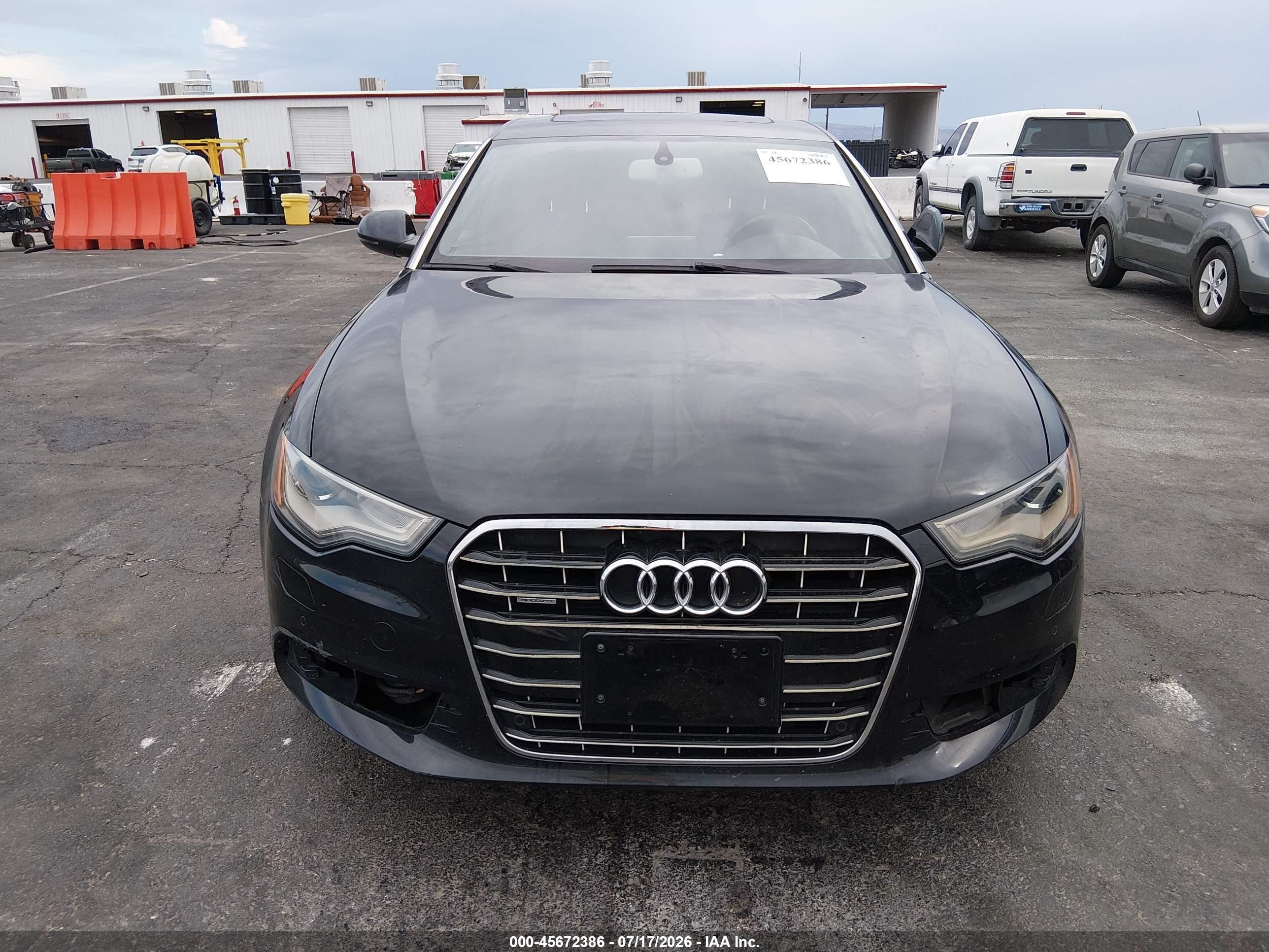 2013 Audi A6 3.0t Premium Black vin: WAUGGAFC4DN127793