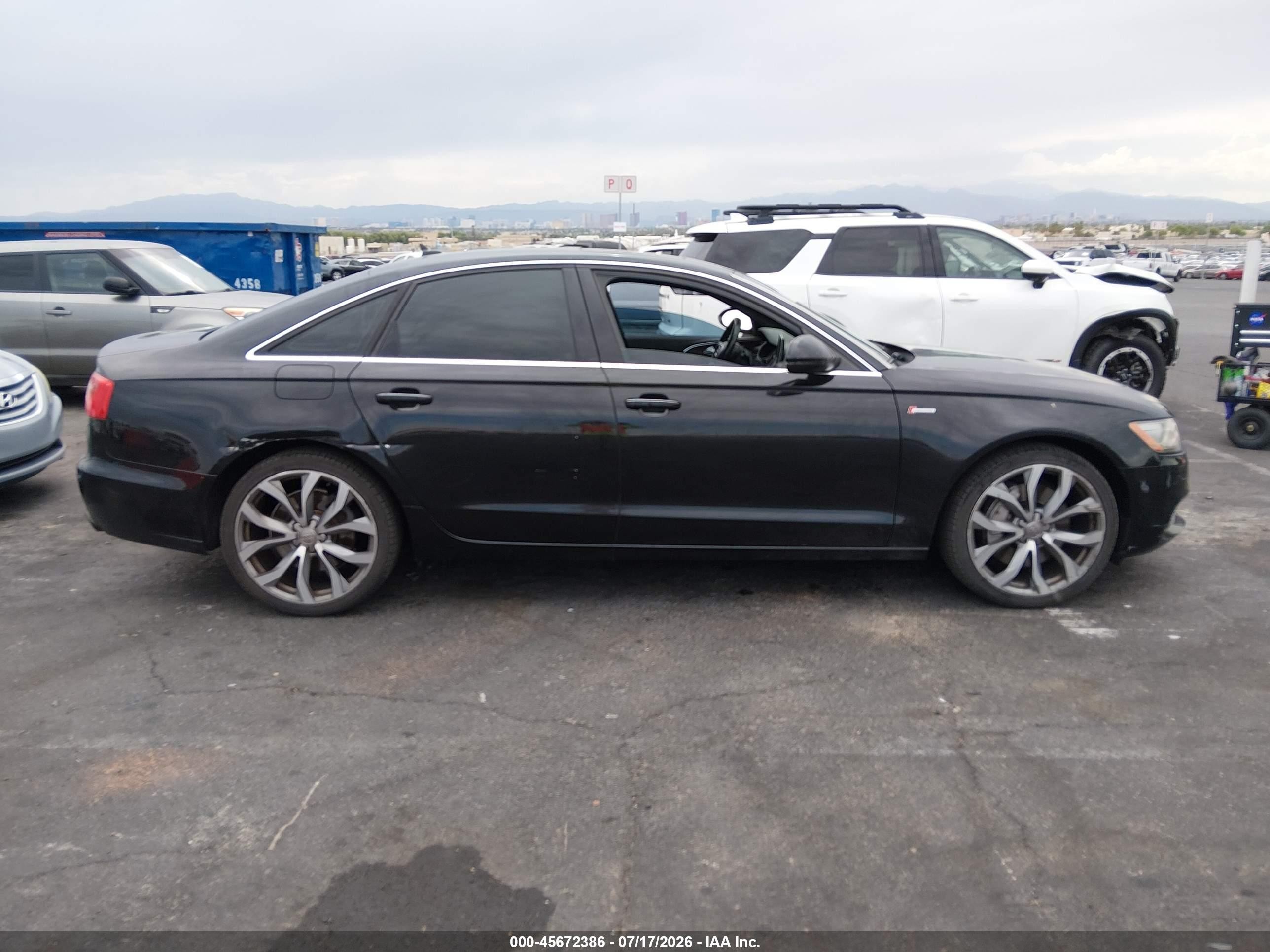 2013 Audi A6 3.0t Premium Black vin: WAUGGAFC4DN127793
