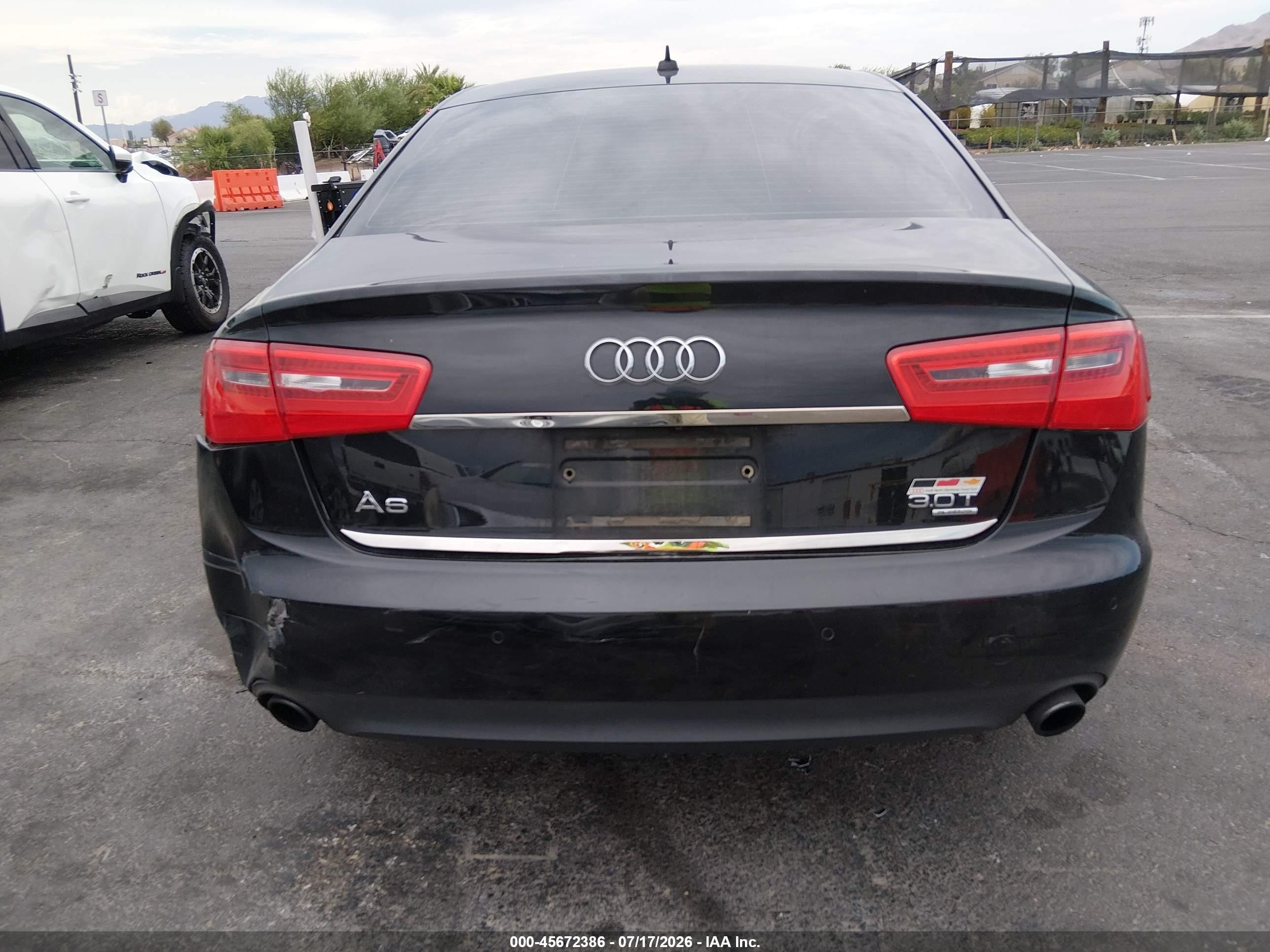 2013 Audi A6 3.0t Premium Black vin: WAUGGAFC4DN127793