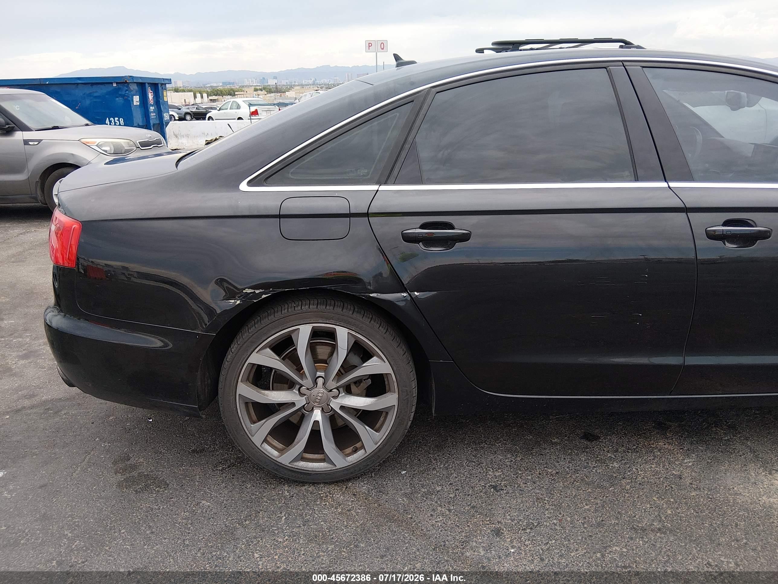 2013 Audi A6 3.0t Premium Black vin: WAUGGAFC4DN127793