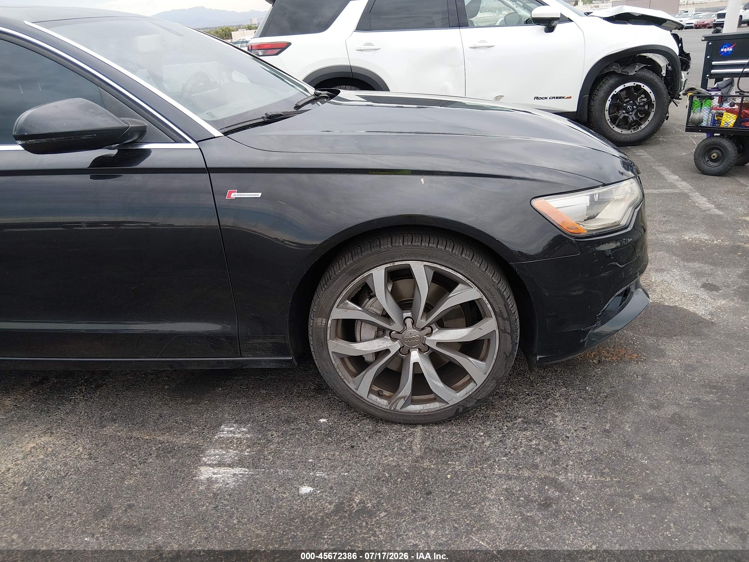 2013 Audi A6 3.0t Premium Black vin: WAUGGAFC4DN127793