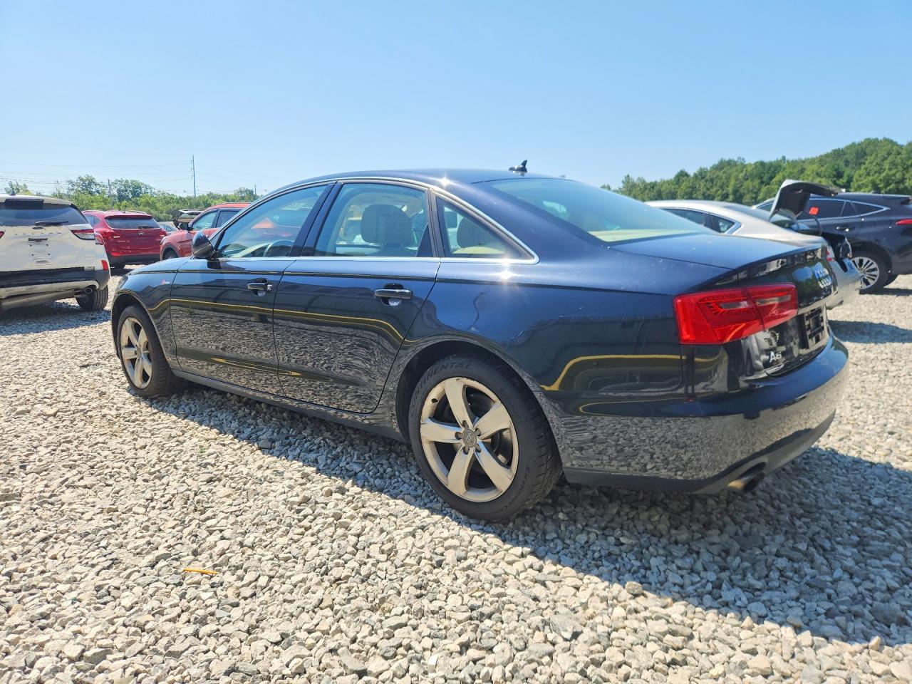 2012 Audi A6 Premium Plus Blue vin: WAUGGAFC5CN094933