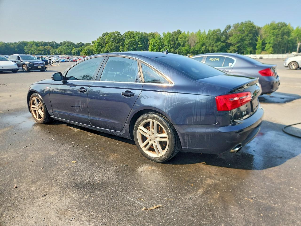 2012 Audi A6 Premium Plus Синий vin: WAUGGAFC5CN111441