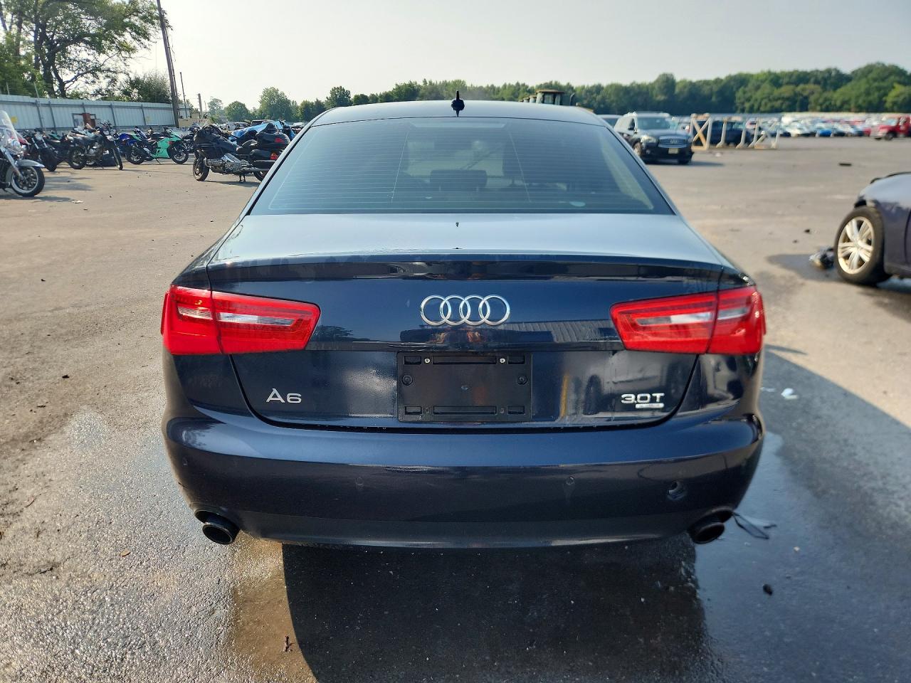 2012 Audi A6 Premium Plus Синий vin: WAUGGAFC5CN111441