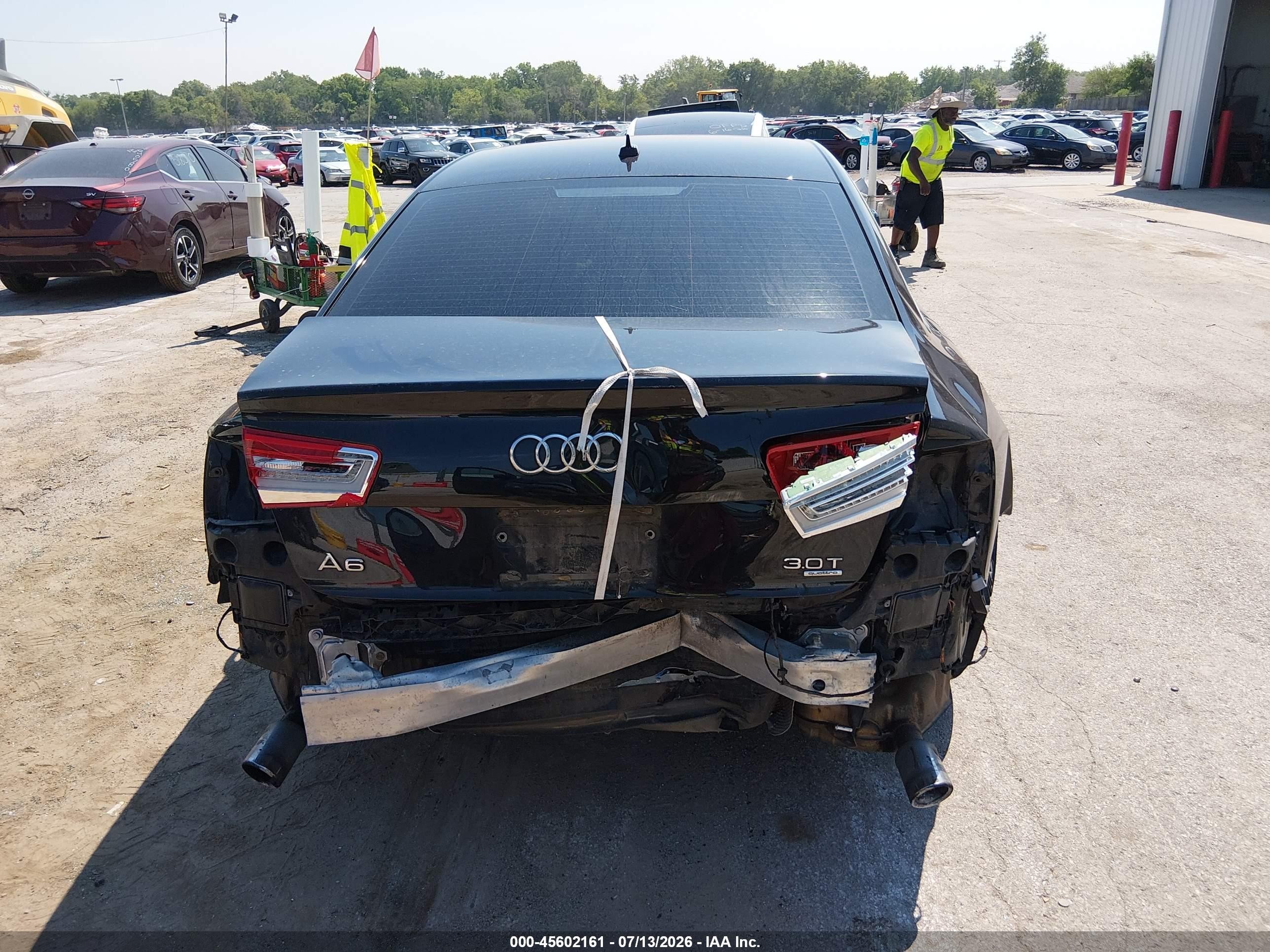 2012 Audi A6 3.0 Premium Black vin: WAUGGAFC5CN175088