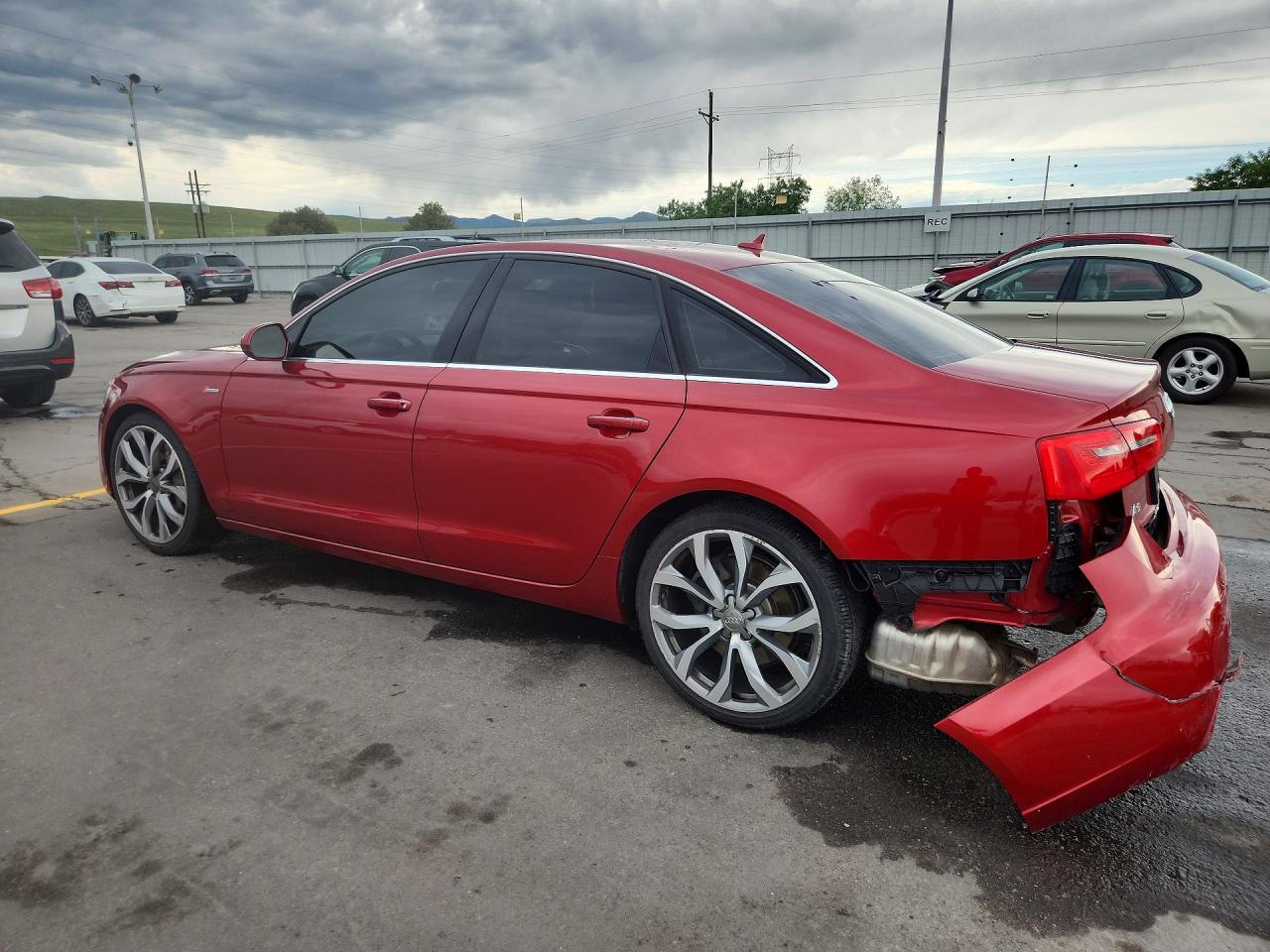 2013 Audi A6 Premium Plus Red vin: WAUGGAFC5DN056538