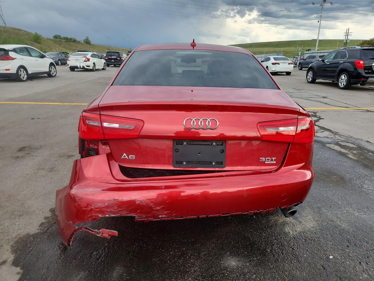 2013 Audi A6 Premium Plus Red vin: WAUGGAFC5DN056538