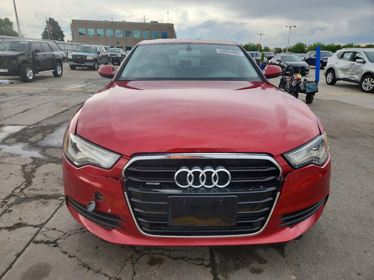 2013 Audi A6 Premium Plus Red vin: WAUGGAFC5DN056538