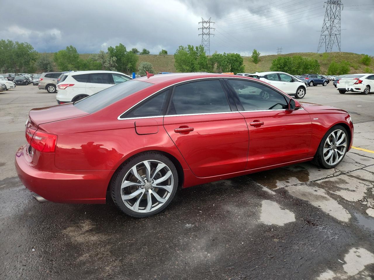 2013 Audi A6 Premium Plus Red vin: WAUGGAFC5DN056538